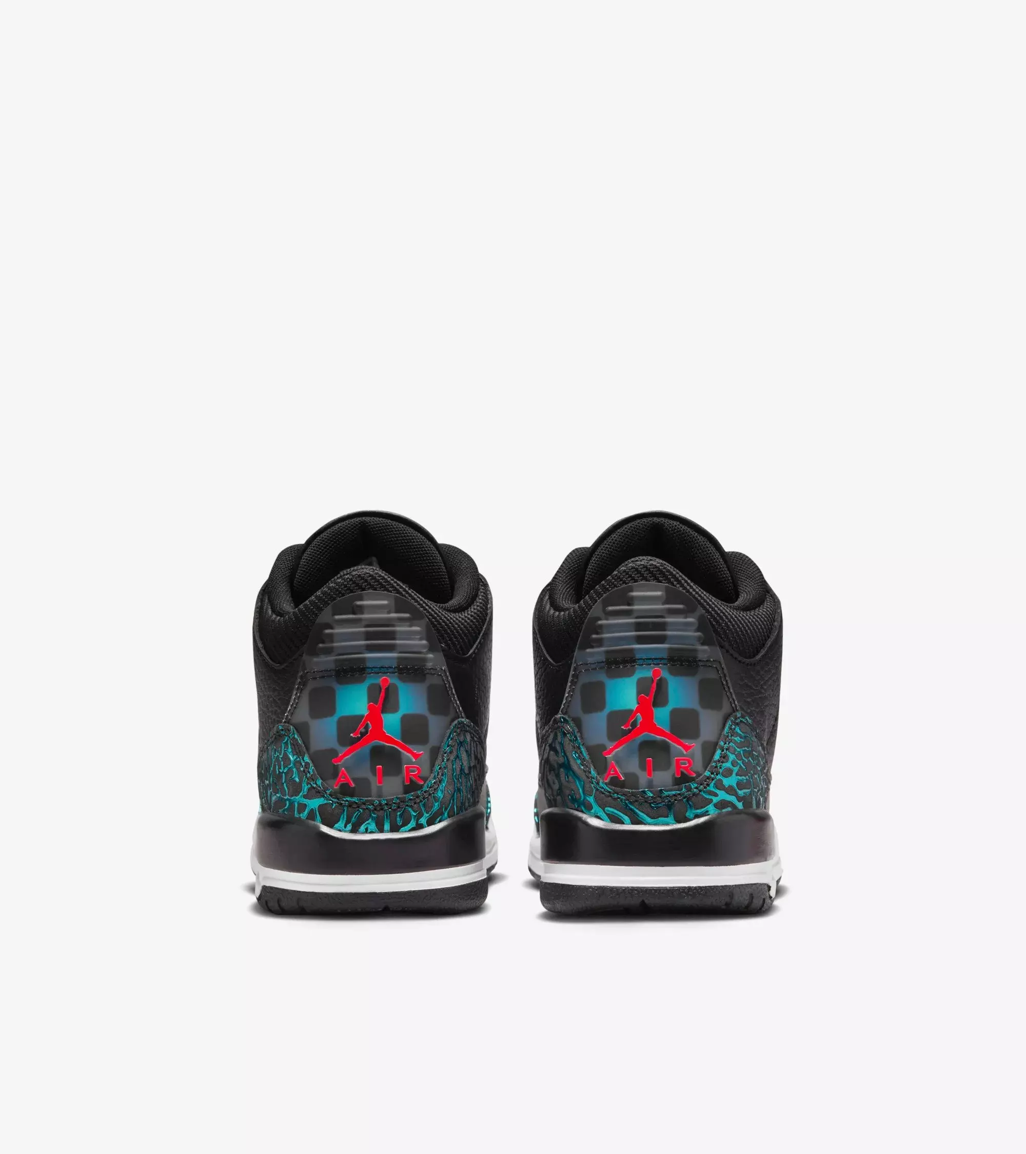 Jordan 3 Retro "Moto" Grade School Kids' Shoe - BLACK/SIREN RED/HYPER JADE