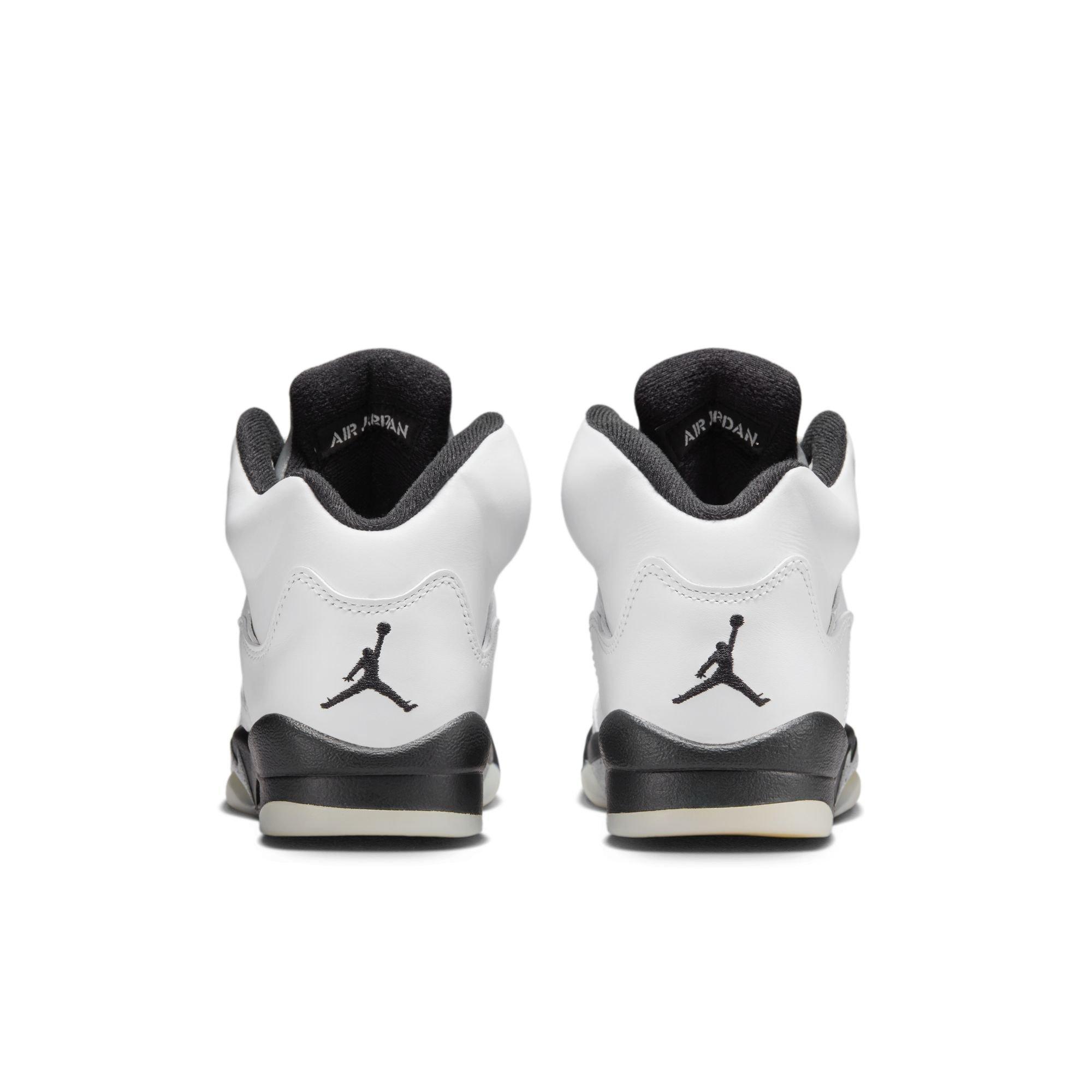 Jordan 5 Retro "White and Black" Grade School Kids' Shoe