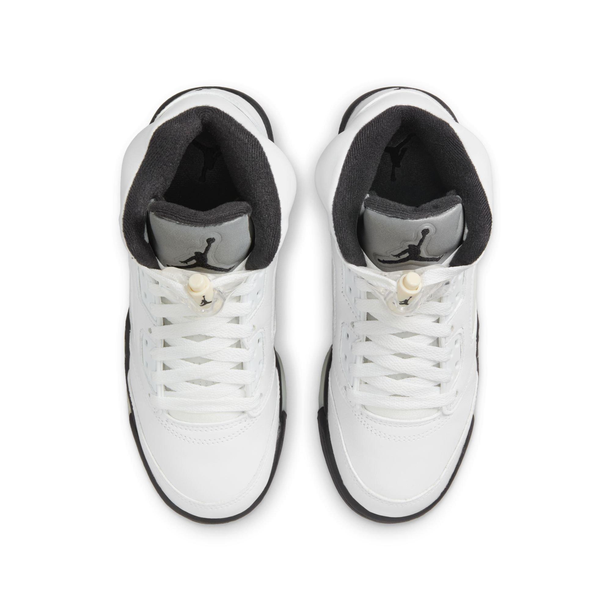 Jordan 5 Retro "White and Black" Grade School Kids' Shoe