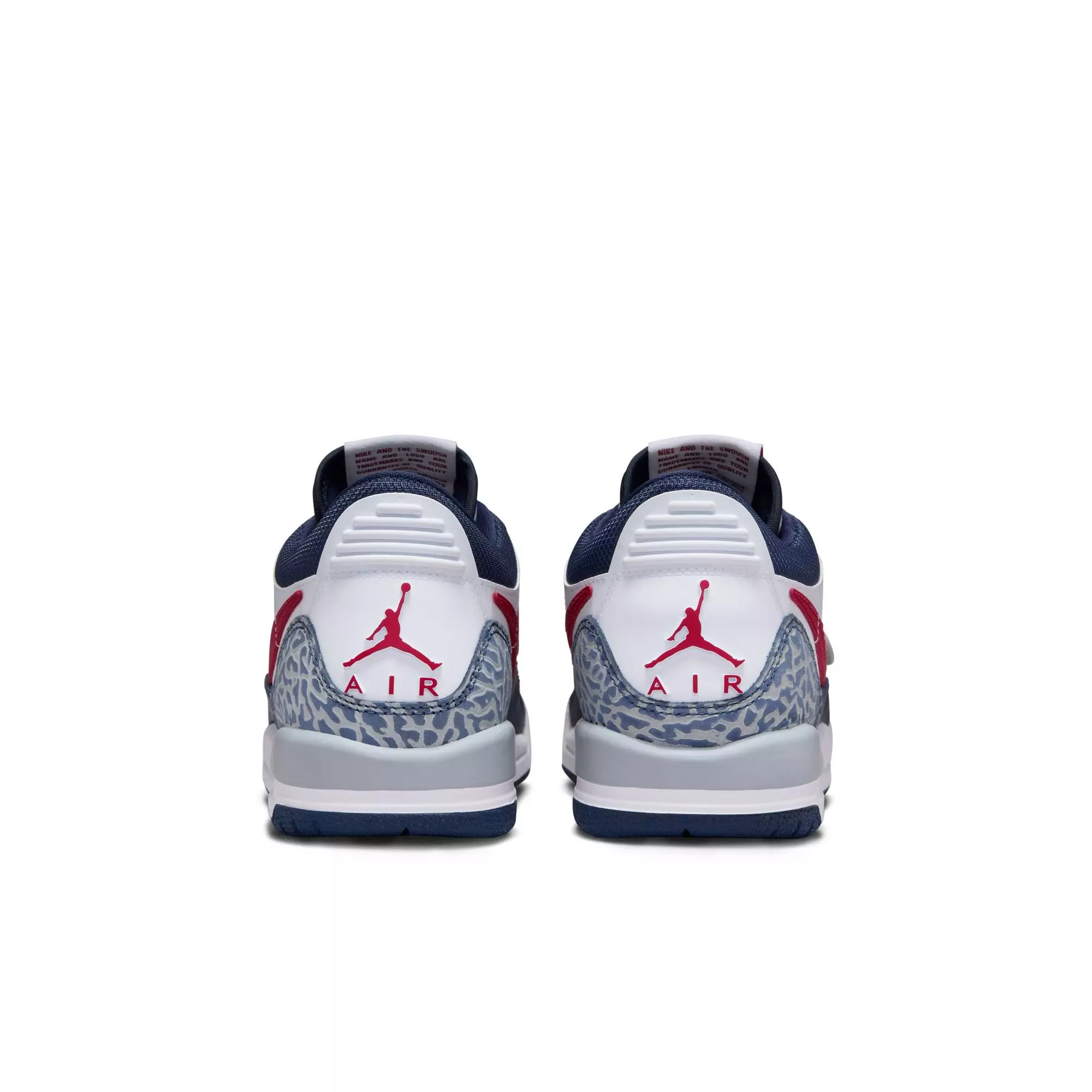Jordan Legacy 312 Low "White/Varsity Red/Midnight Navy" Grade School Kids' Shoe - WHITE/NAVY