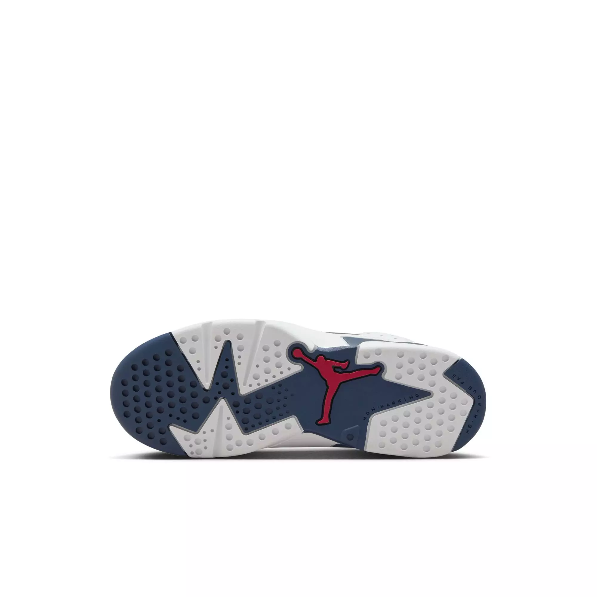Jordan 6 Retro "White And Midnight Navy" Preschool Kids' Shoe - WHITE/VARSITY RED/MIDNIGHT NAVY