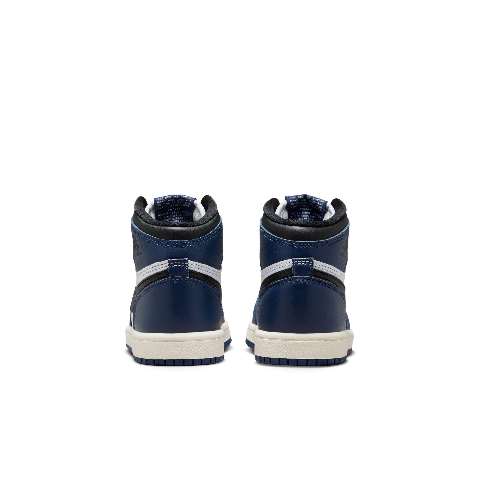 Jordan 1 Retro High OG "Midnight Navy" Preschool Kids' Shoe