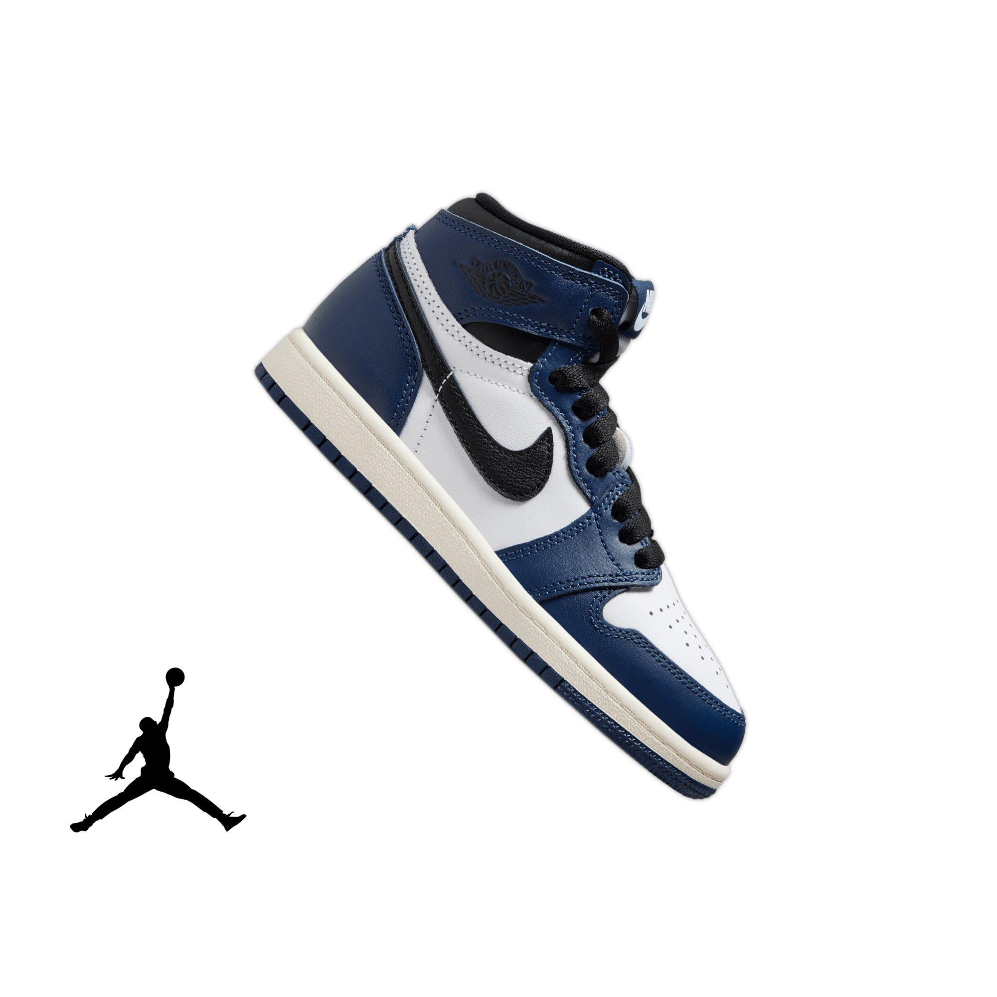 Jordan 1 Retro High OG "Midnight Navy" Preschool Kids' Shoe - MIDNIGHT NAVY/BLACK/WHITE