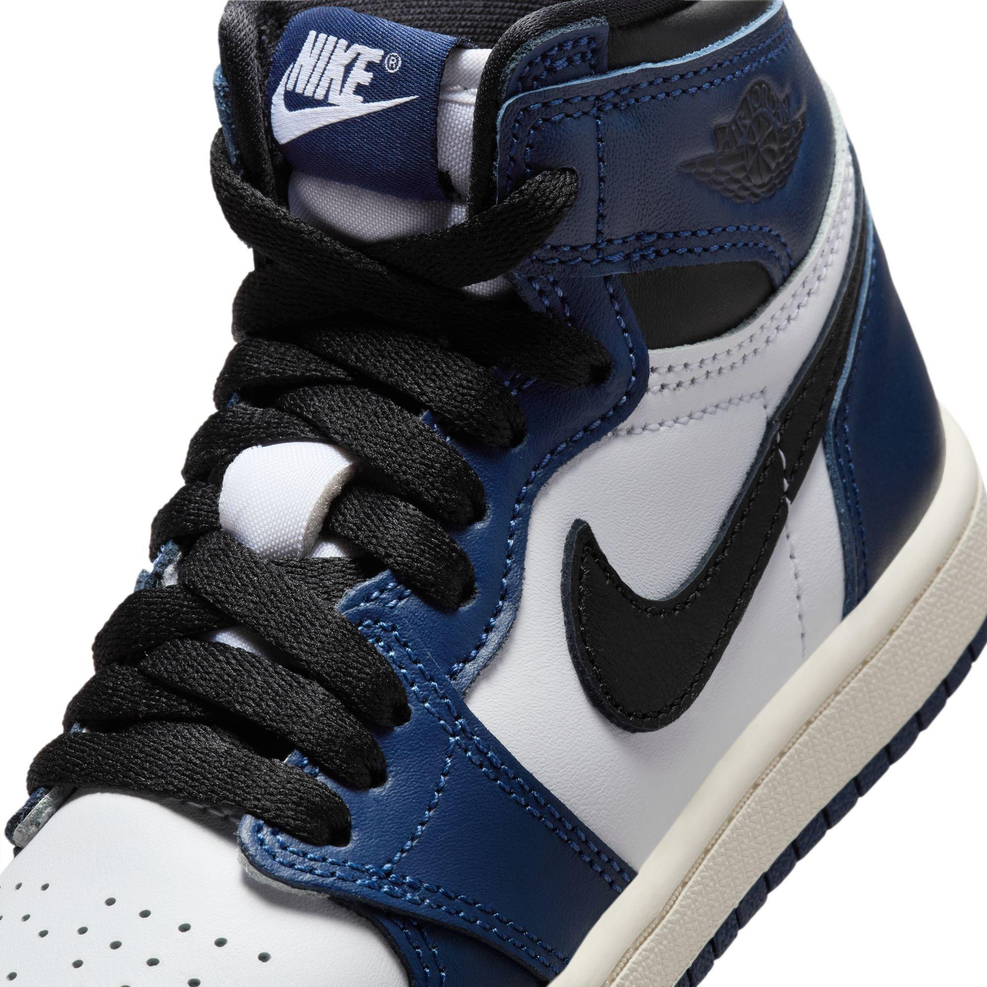 Jordan 1 Retro High OG "Midnight Navy" Preschool Kids' Shoe