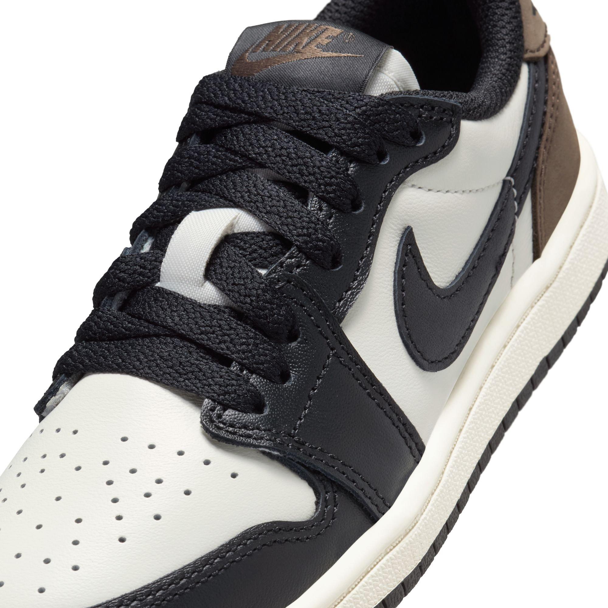 Jordan 1 Low OG "Mocha" Preschool Kids' Shoe - SAIL/BLACK/DARK MOCHA Thumbnail View 4