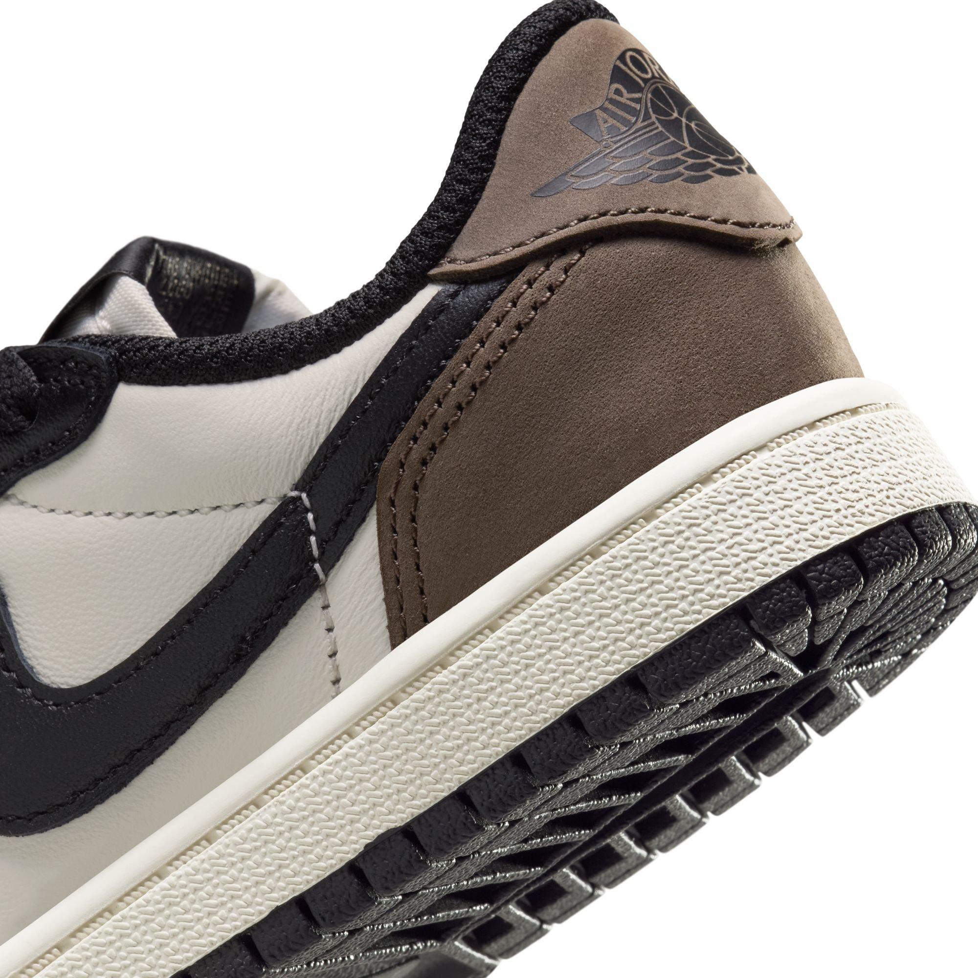 Jordan 1 Low OG "Mocha" Preschool Kids' Shoe - SAIL/BLACK/DARK MOCHA Thumbnail View 5