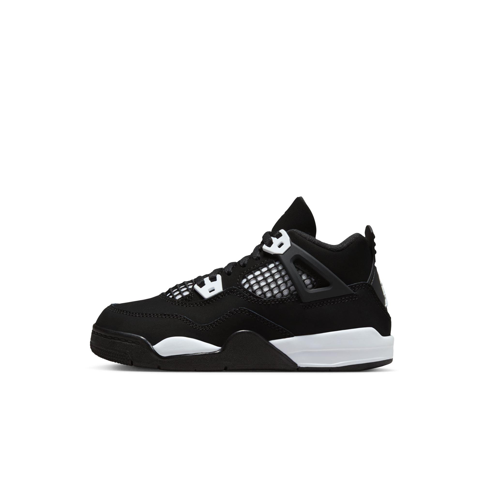 Jordan 4 Retro Preschool Kids' "White Thunder" Shoe