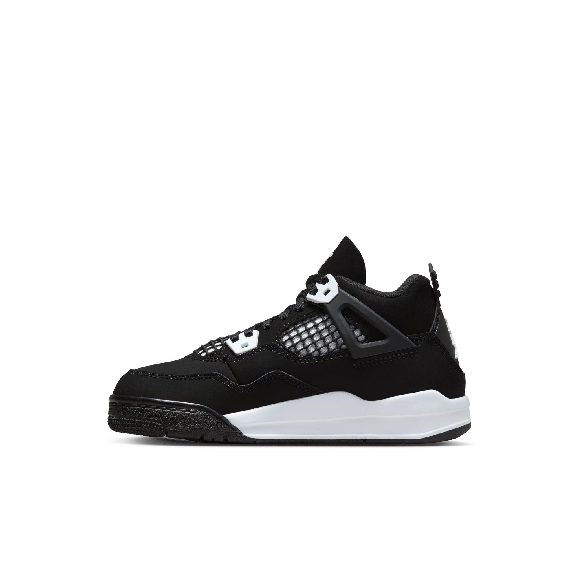Jordan 4 Retro Preschool Kids' "White Thunder" Shoe
