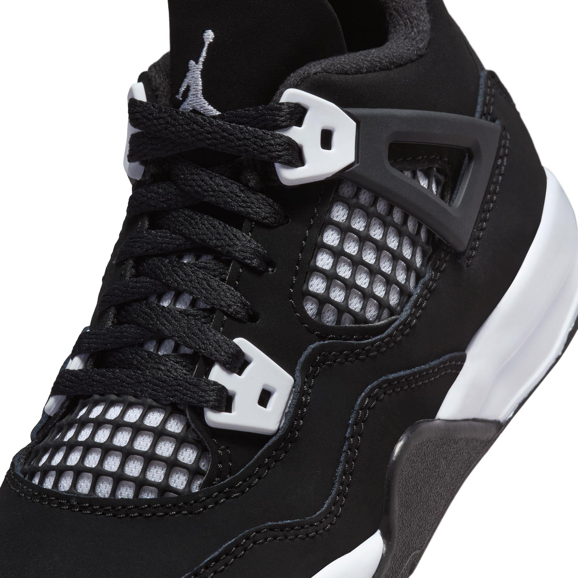 Jordan 4 Retro Preschool Kids' "White Thunder" Shoe