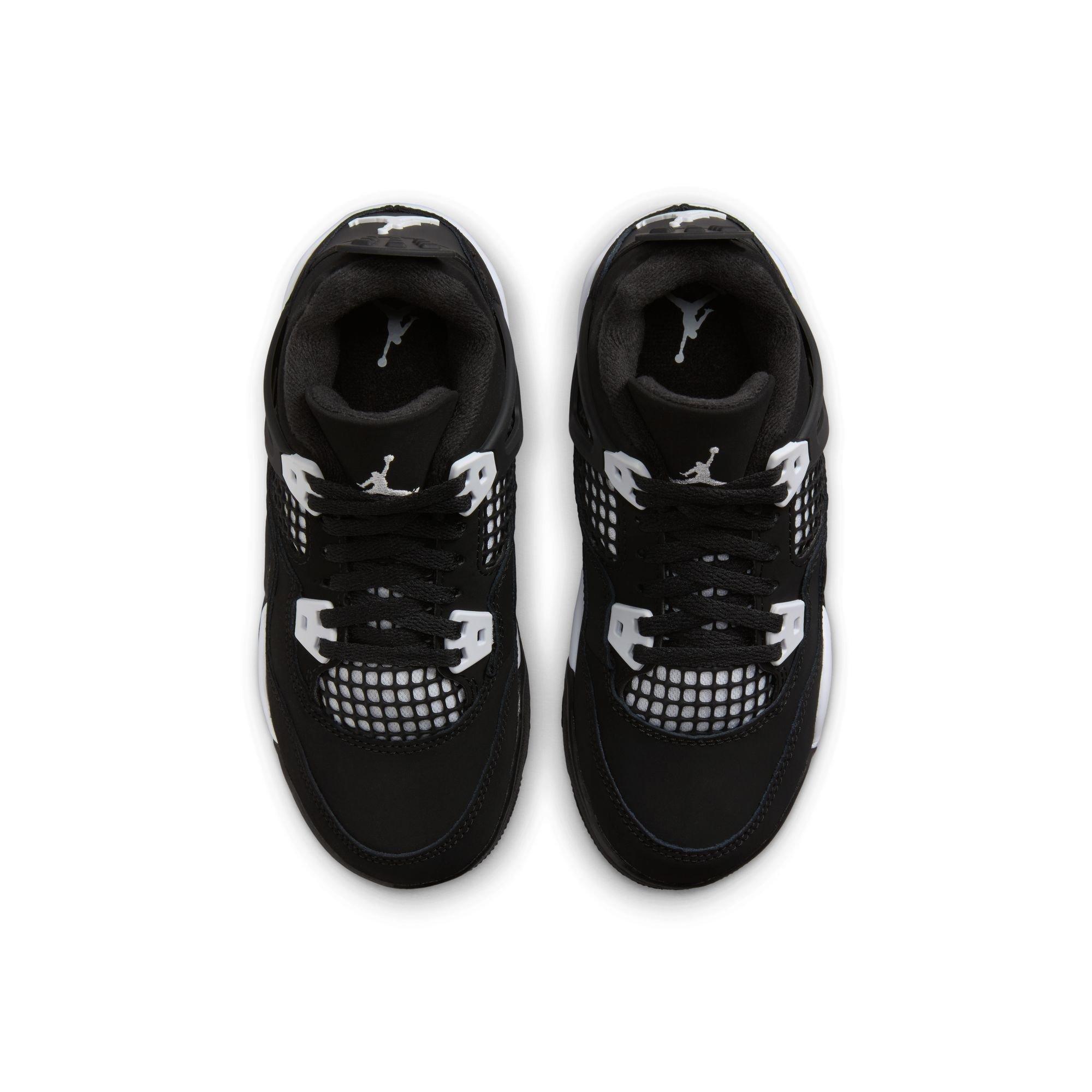 Jordan 4 Retro Preschool Kids' "White Thunder" Shoe