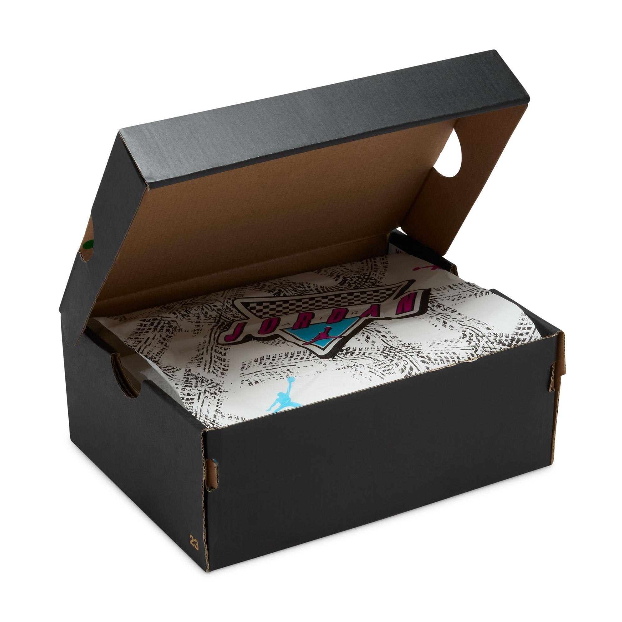 Jordan 3 Retro "Moto" Preschool Kids' Shoe - BLACK/SIREN RED/HYPER JADE Thumbnail View 6