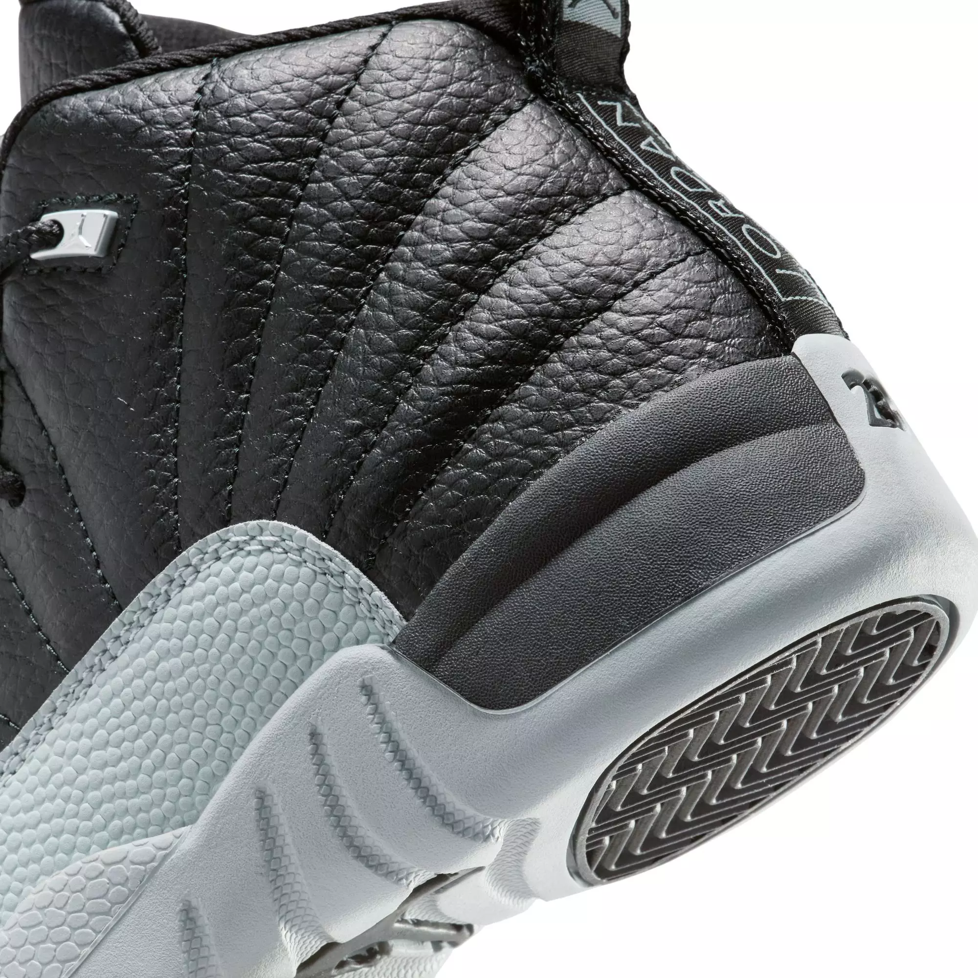 Jordan 12 Retro "Black and Wolf Grey" Preschool Kids' Shoe - BLACK/WOLF GREY/WHITE