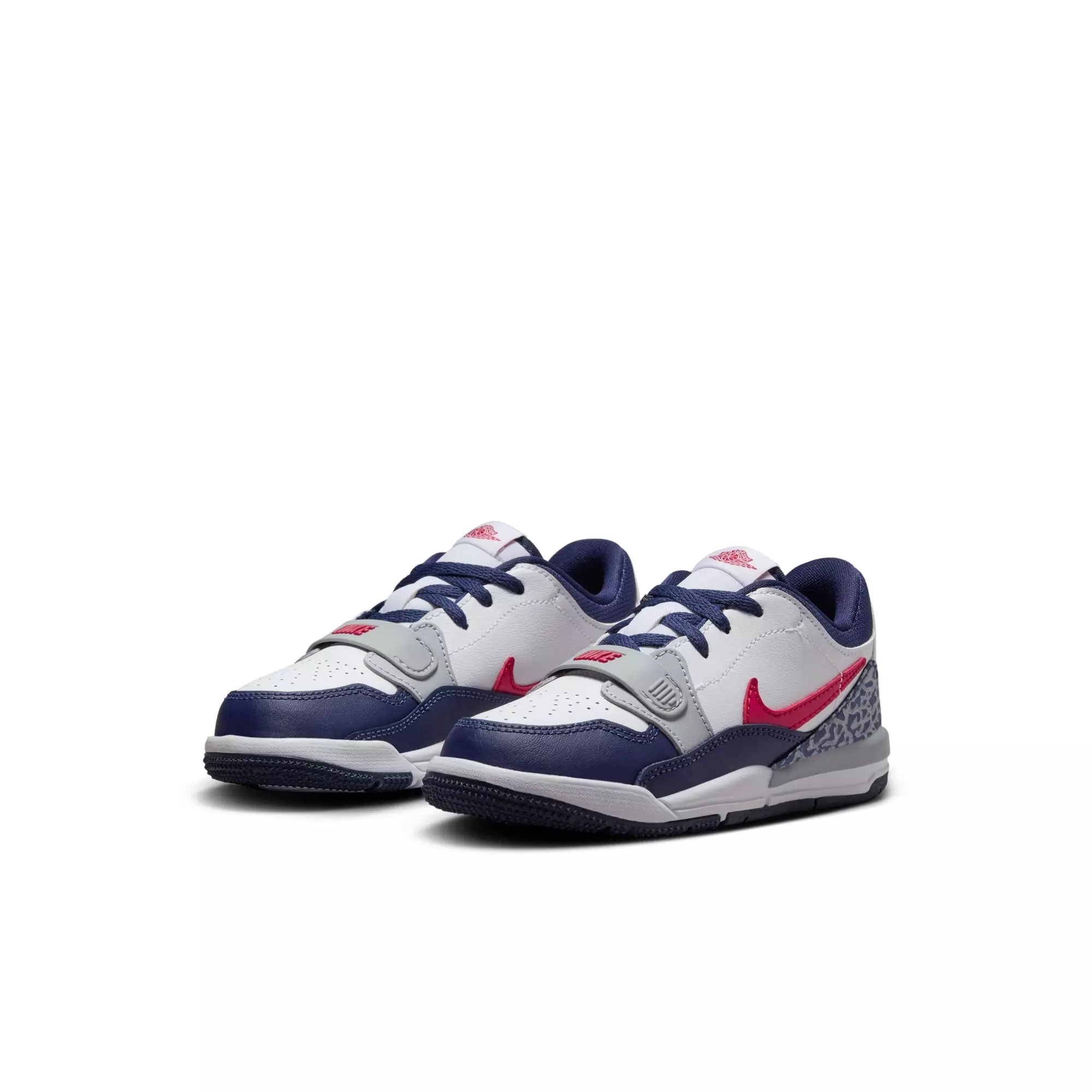 Jordan Legacy 312 Low "White/Varsity Red/Midnight Navy" Preschool Boys' Shoe - WHITE/NAVY