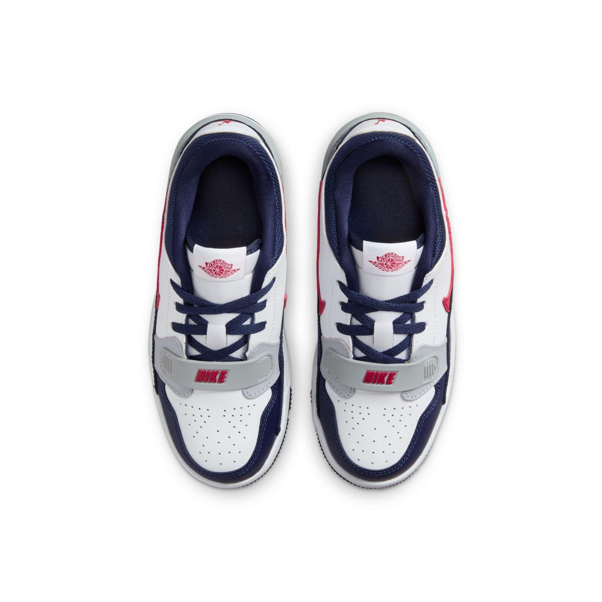Jordan Legacy 312 Low Preschool Boys' "White/Varsity Red/Midnight Navy" Shoe