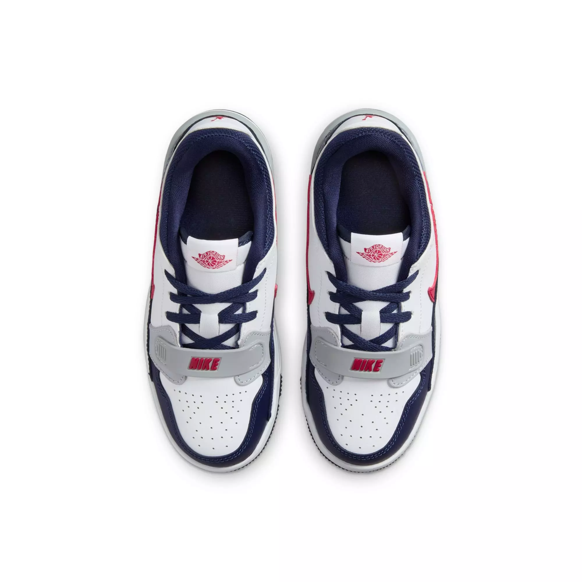 Jordan Legacy 312 Low "White/Varsity Red/Midnight Navy" Preschool Boys' Shoe - WHITE/NAVY