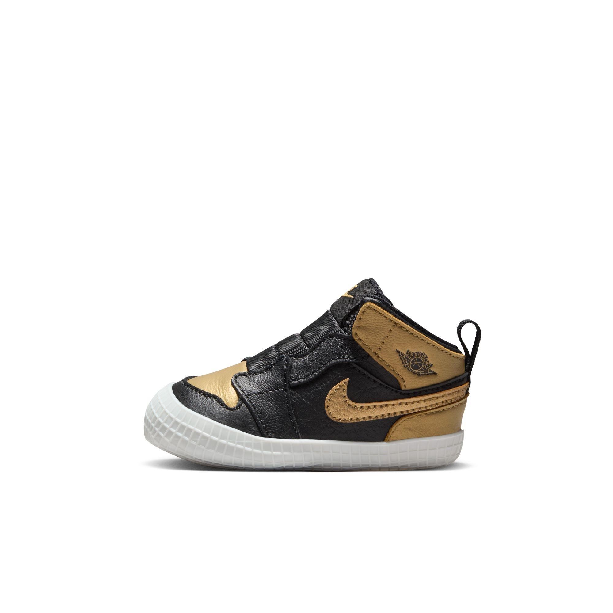 Jordan 1 Retro High OG "Black And Gold" Crib Bootie​