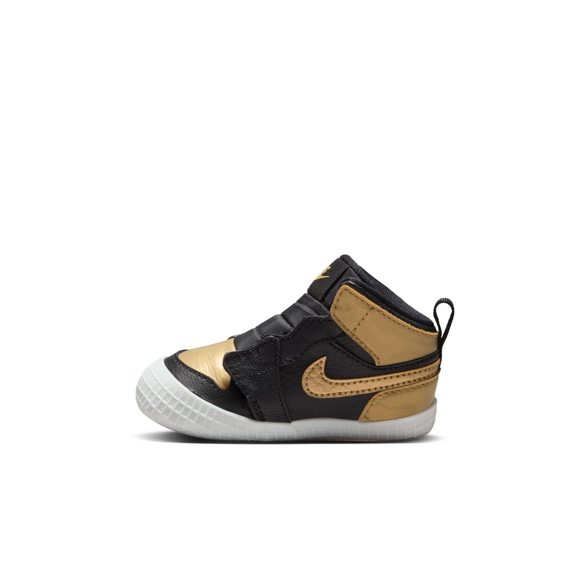 Jordan 1 Retro High OG "Black And Gold" Crib Bootie
