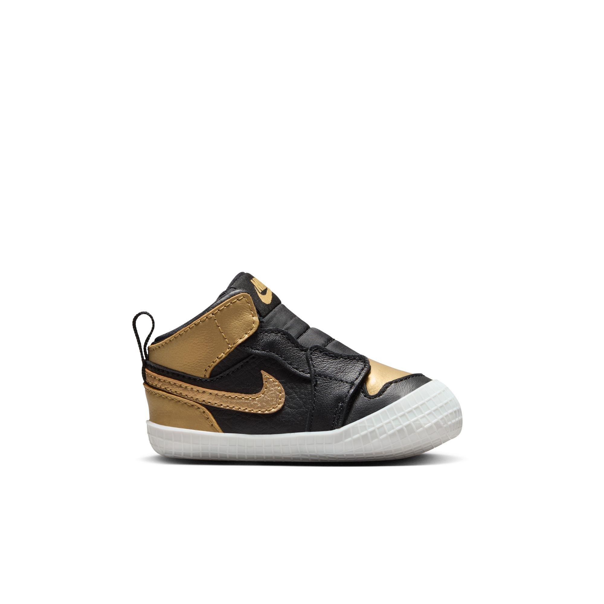 Jordan 1 Retro High OG "Black And Gold" Crib Bootie