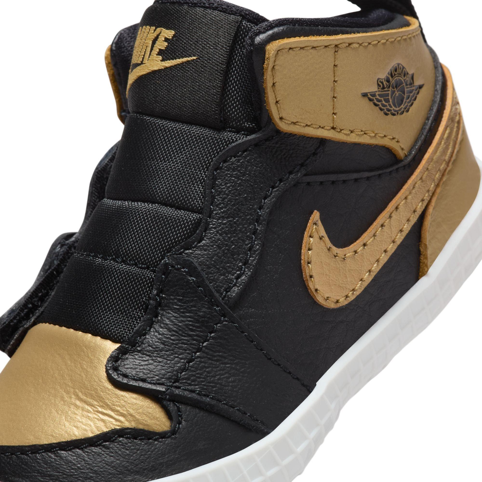 Jordan 1 Retro High OG "Black And Gold" Crib Bootie​