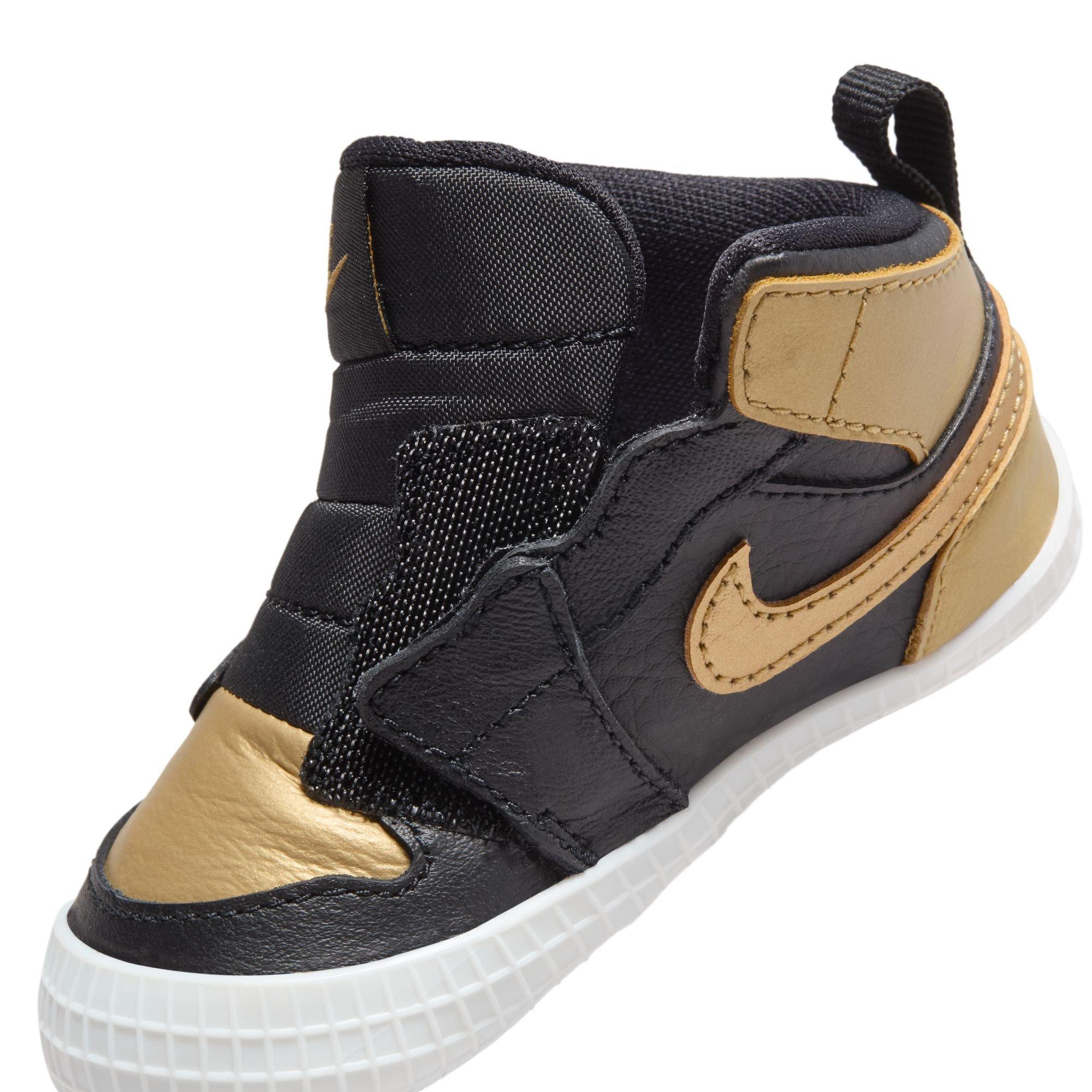 Jordan 1 Retro High OG "Black And Gold" Crib Bootie