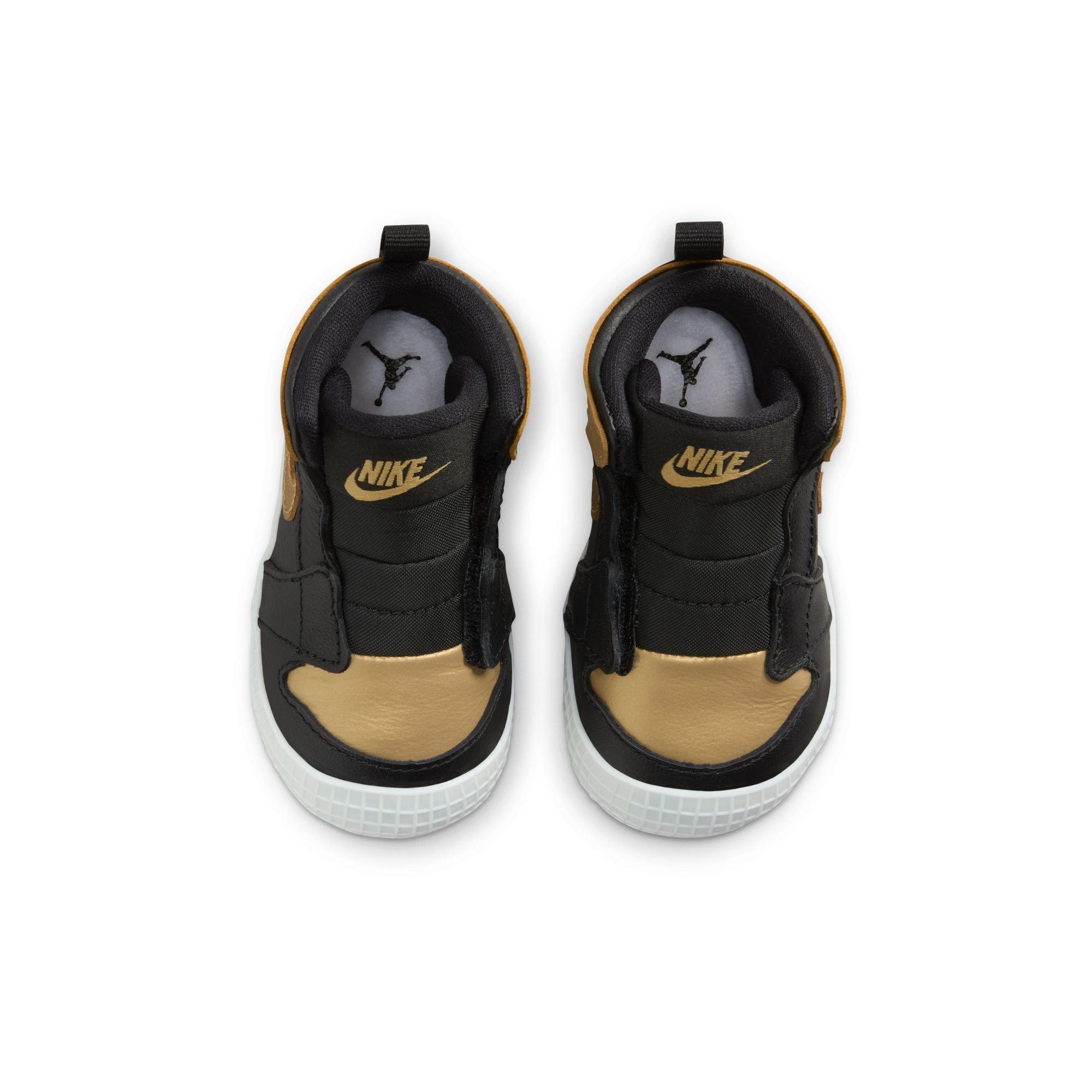 Jordan 1 Retro High OG "Black And Gold" Crib Bootie