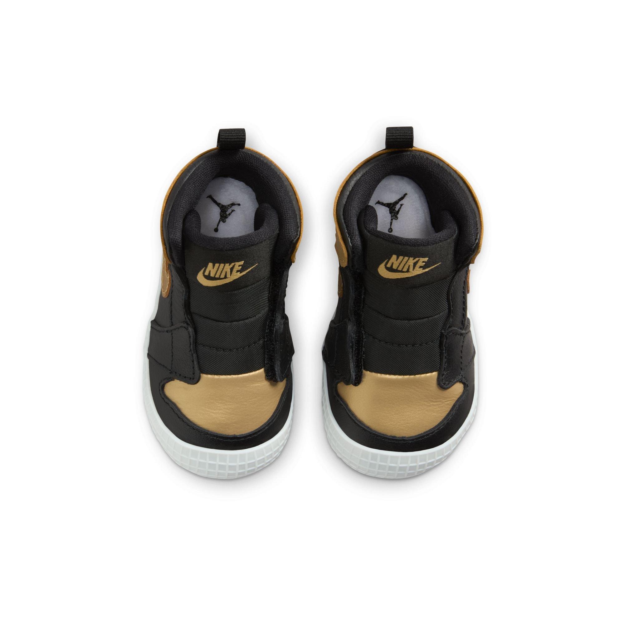 Jordan 1 Retro High OG "Black And Gold" Crib Bootie​