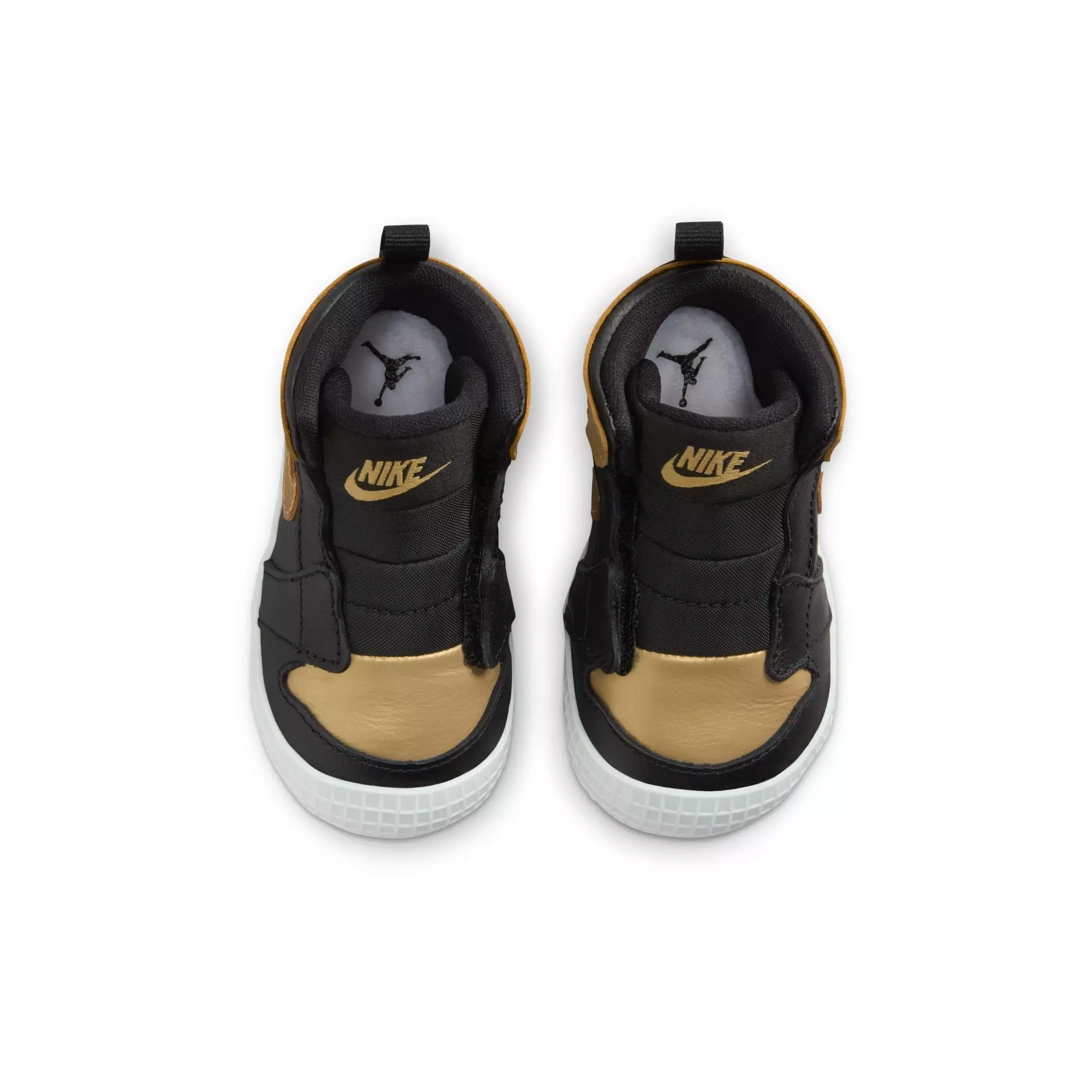 Jordan 1 Retro High OG "Black And Gold" Crib Bootie - BLACK/METALLIC GOLD/SAIL