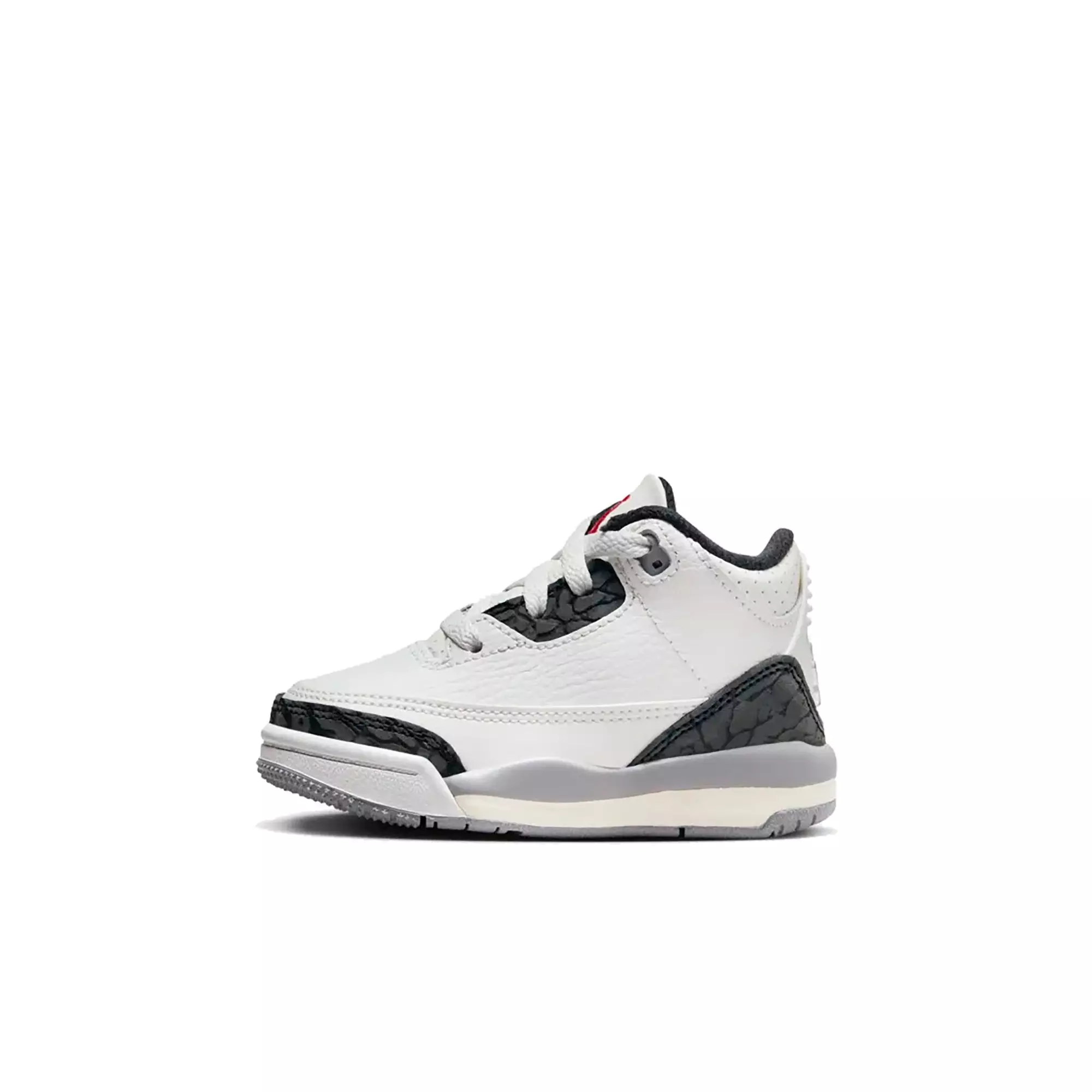 Jordan 3 Retro "Cement Grey" Toddler Kids' Shoe - SUMMIT WHITE/FIRE RED/CEMENT GREY