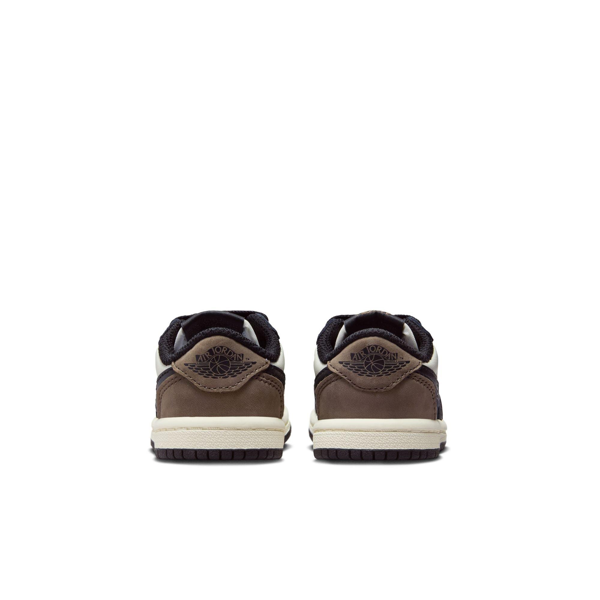 Jordan 1 Low OG "Mocha" Toddler Kids' Shoe - SAIL/BLACK/DARK MOCHA Thumbnail View 7
