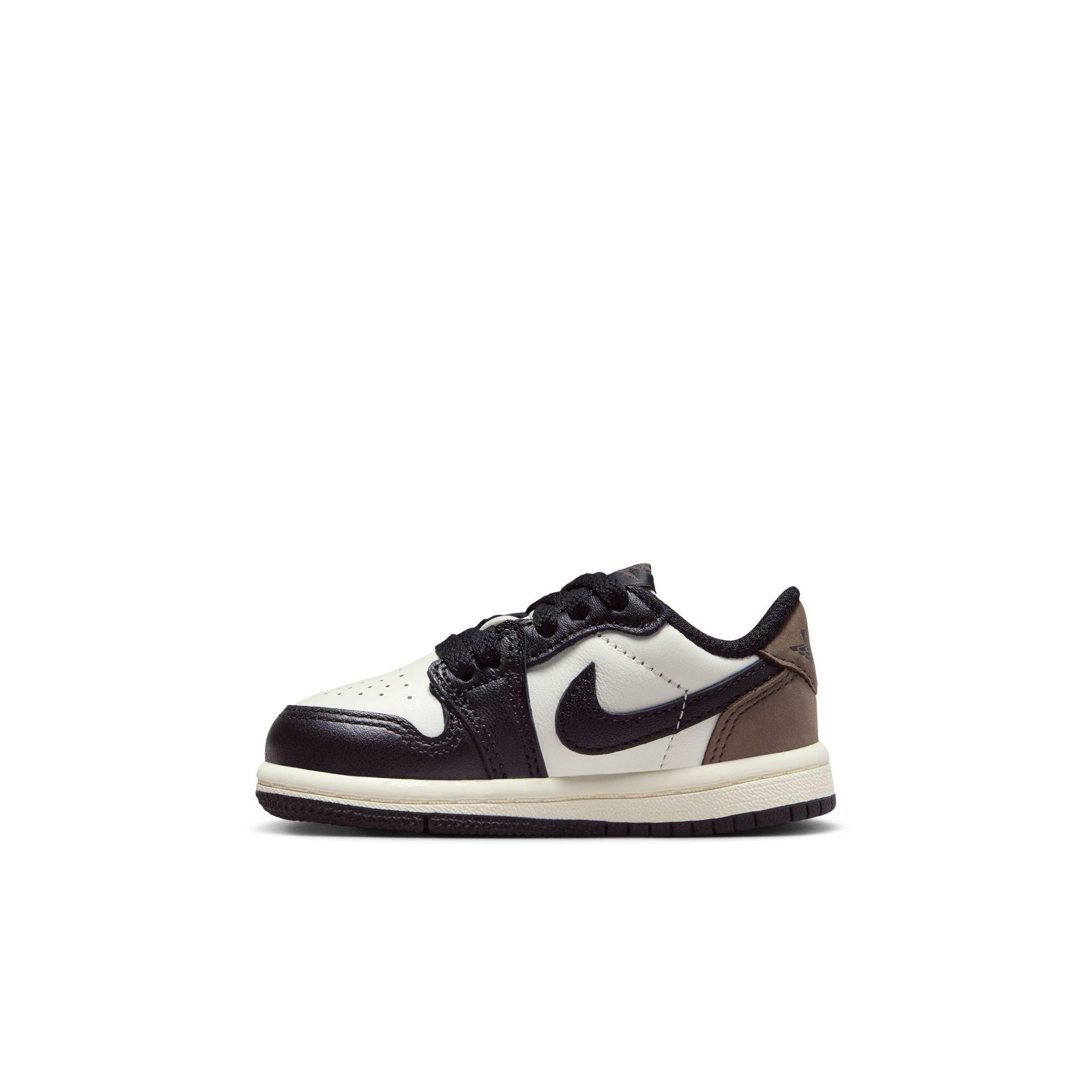 Jordan 1 Low OG "Mocha" Toddler Kids' Shoe - SAIL/BLACK/DARK MOCHA Thumbnail View 6