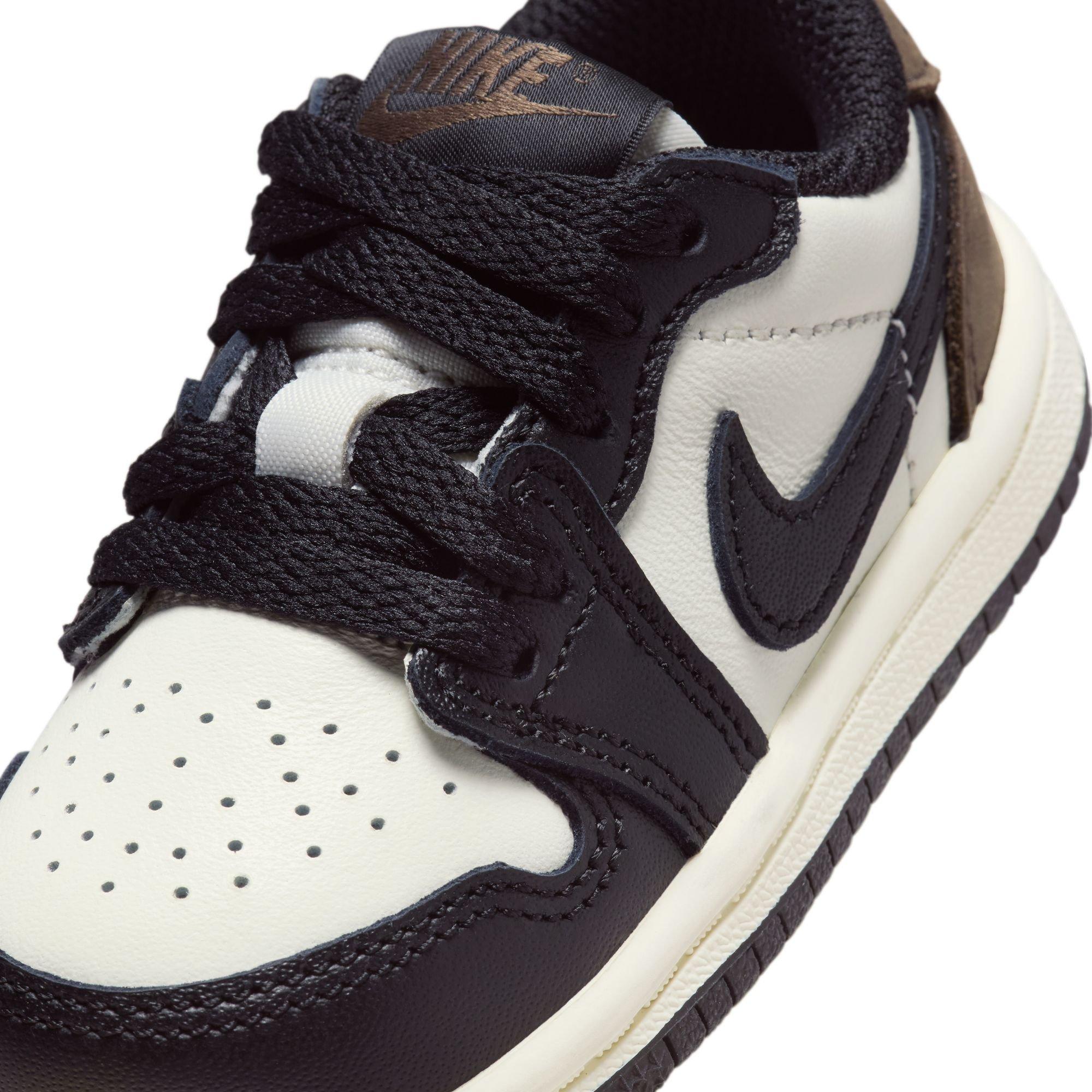 Jordan 1 Low OG "Mocha" Toddler Kids' Shoe - SAIL/BLACK/DARK MOCHA Thumbnail View 4