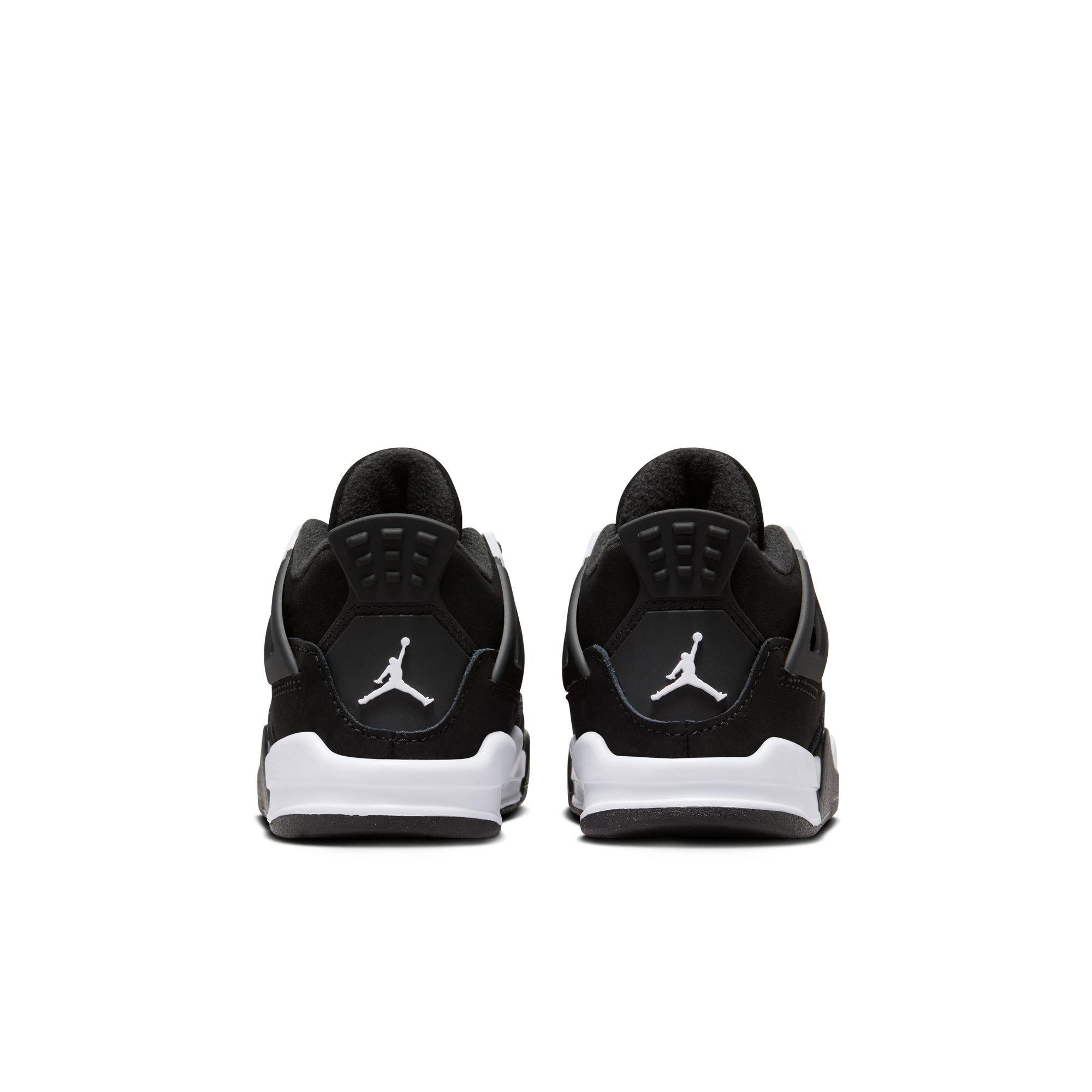 Jordan 4 Retro "White Thunder" Toddler Kids' Shoe - BLACK/WHITE Thumbnail View 7