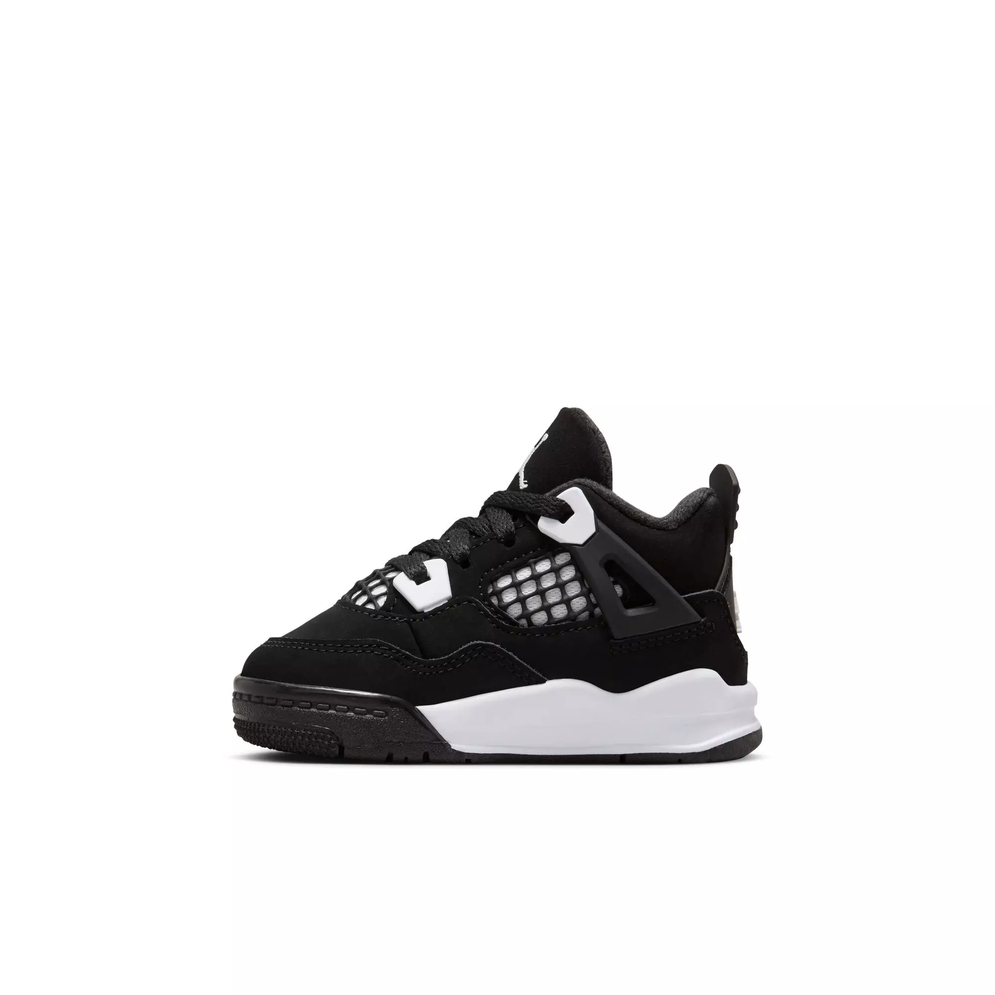 Jordan 4 Retro "White Thunder" Toddler Kids' Shoe - BLACK/WHITE