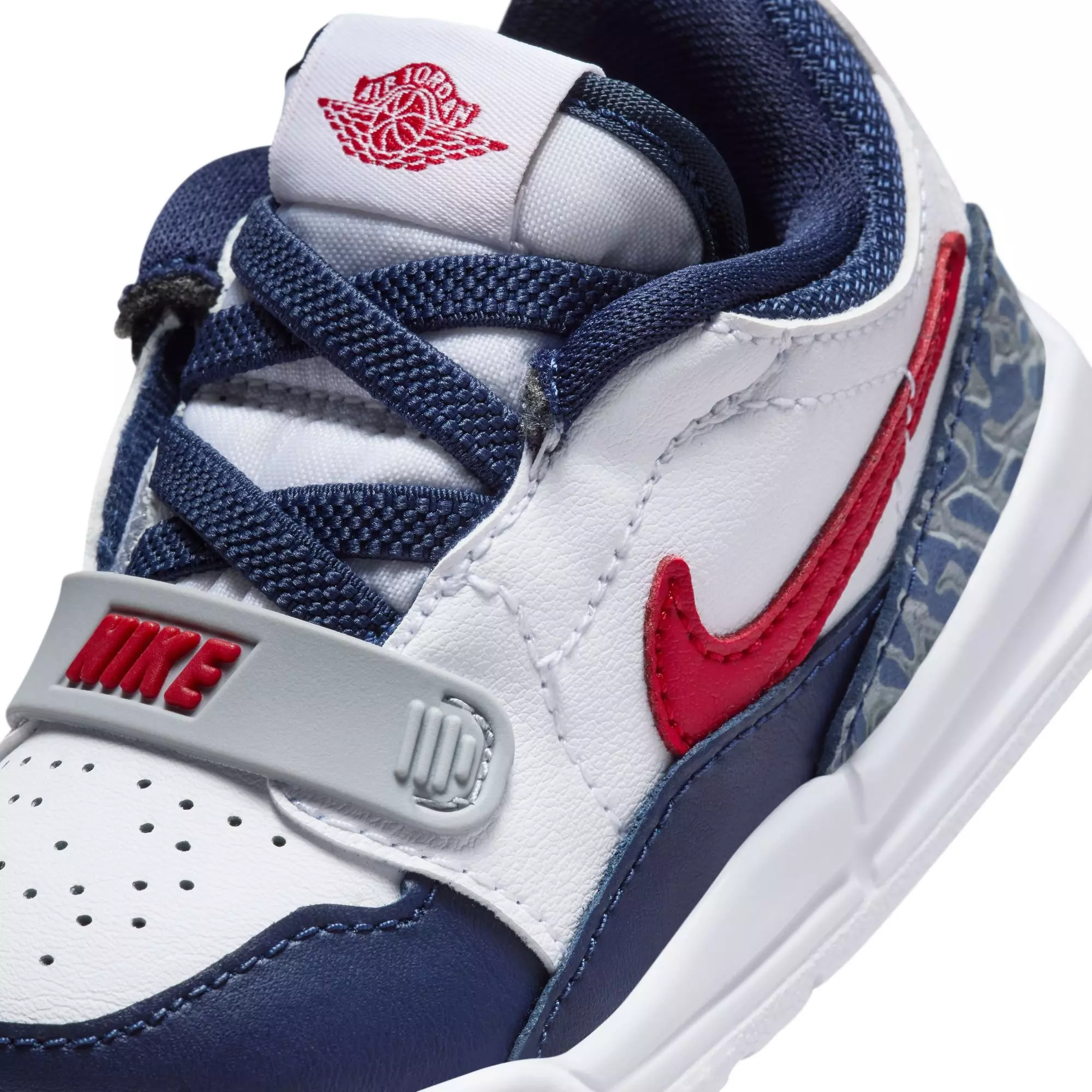 Jordan Legacy 312 Low "White/Varsity Red/Midnight Navy" Toddler Boys' Shoe - WHITE/NAVY