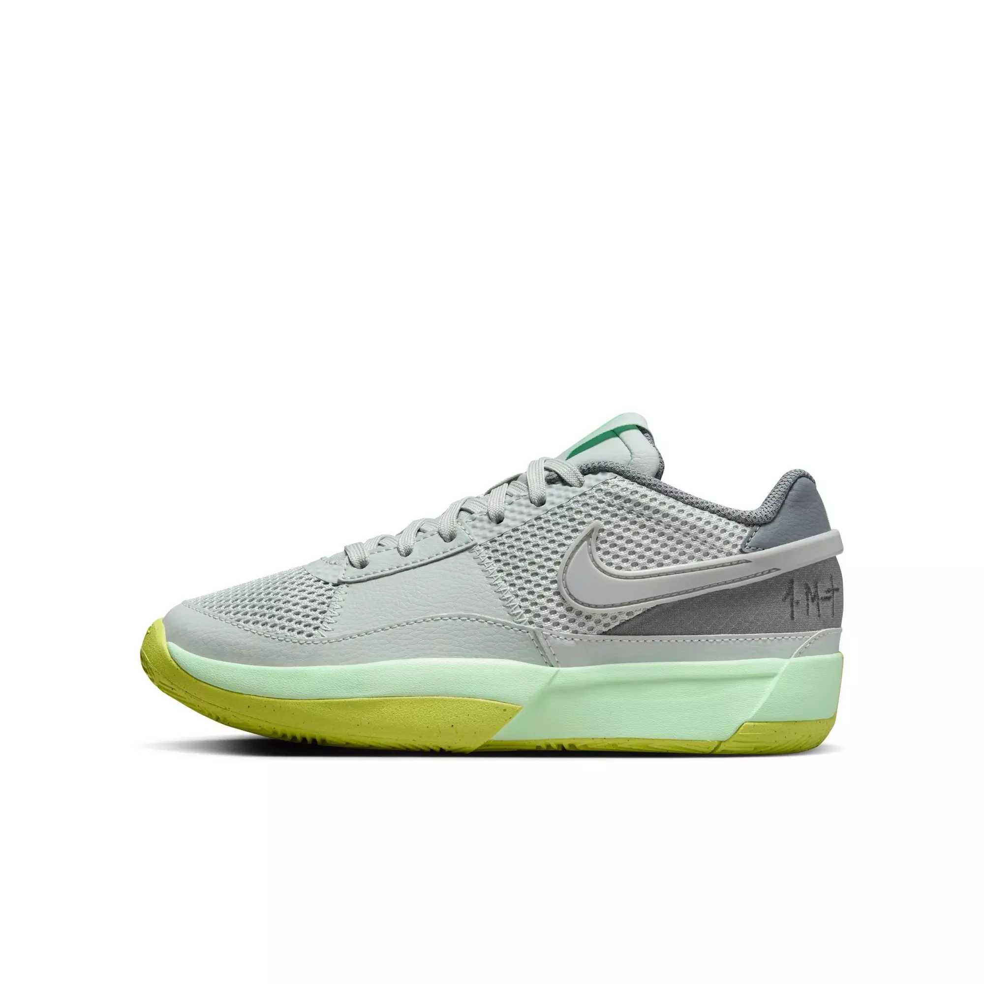 Nike Ja 1 "Granite" Grade School Kids' Basketball Shoe - GRANITE/CYBER/COOL GREY