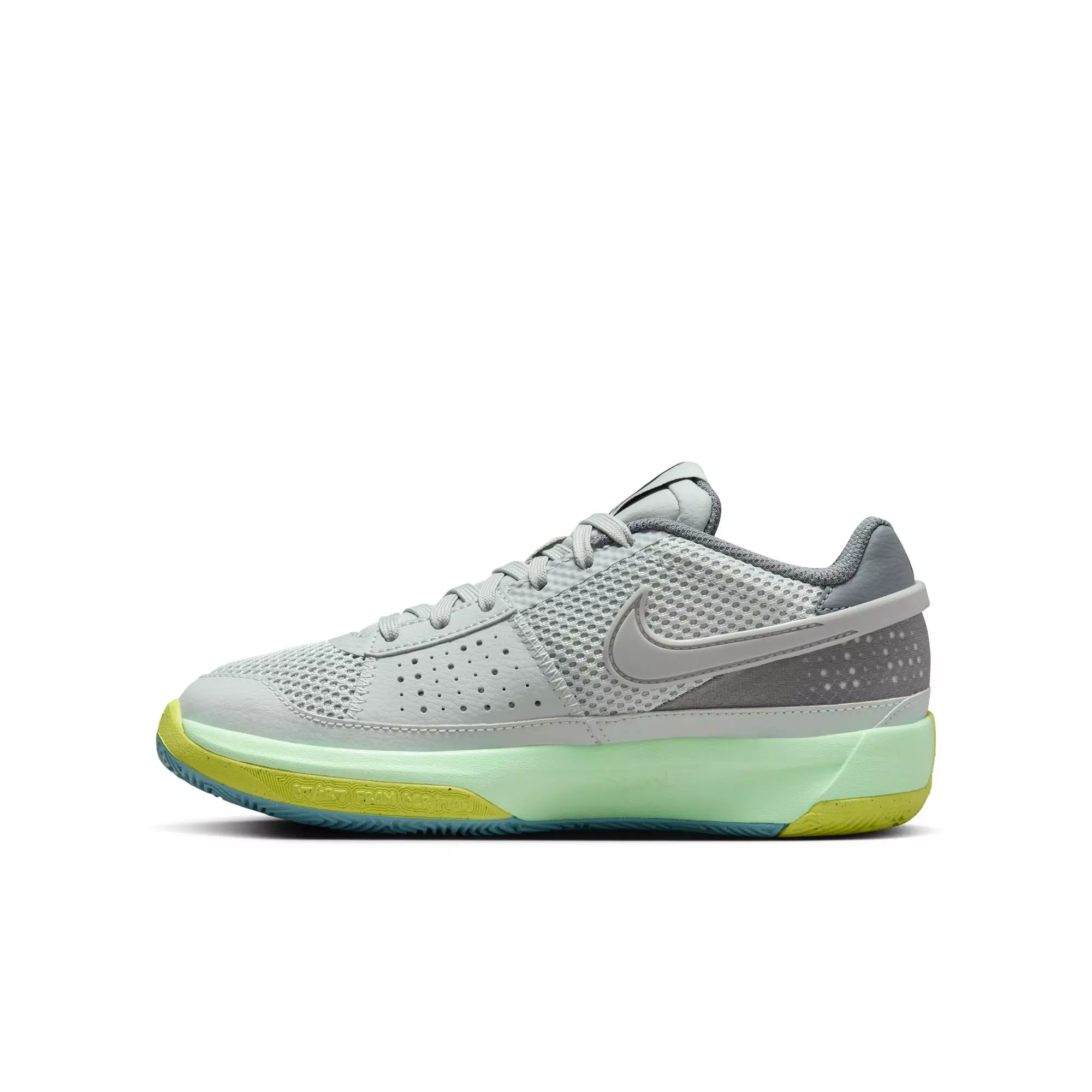 Nike Ja 1 "Granite" Grade School Kids' Basketball Shoe - GRANITE/CYBER/COOL GREY