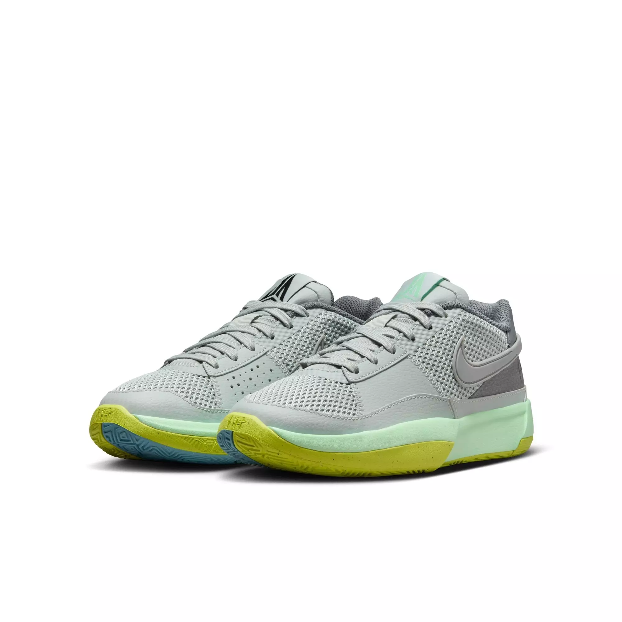Nike Ja 1 "Granite" Grade School Kids' Basketball Shoe - GRANITE/CYBER/COOL GREY