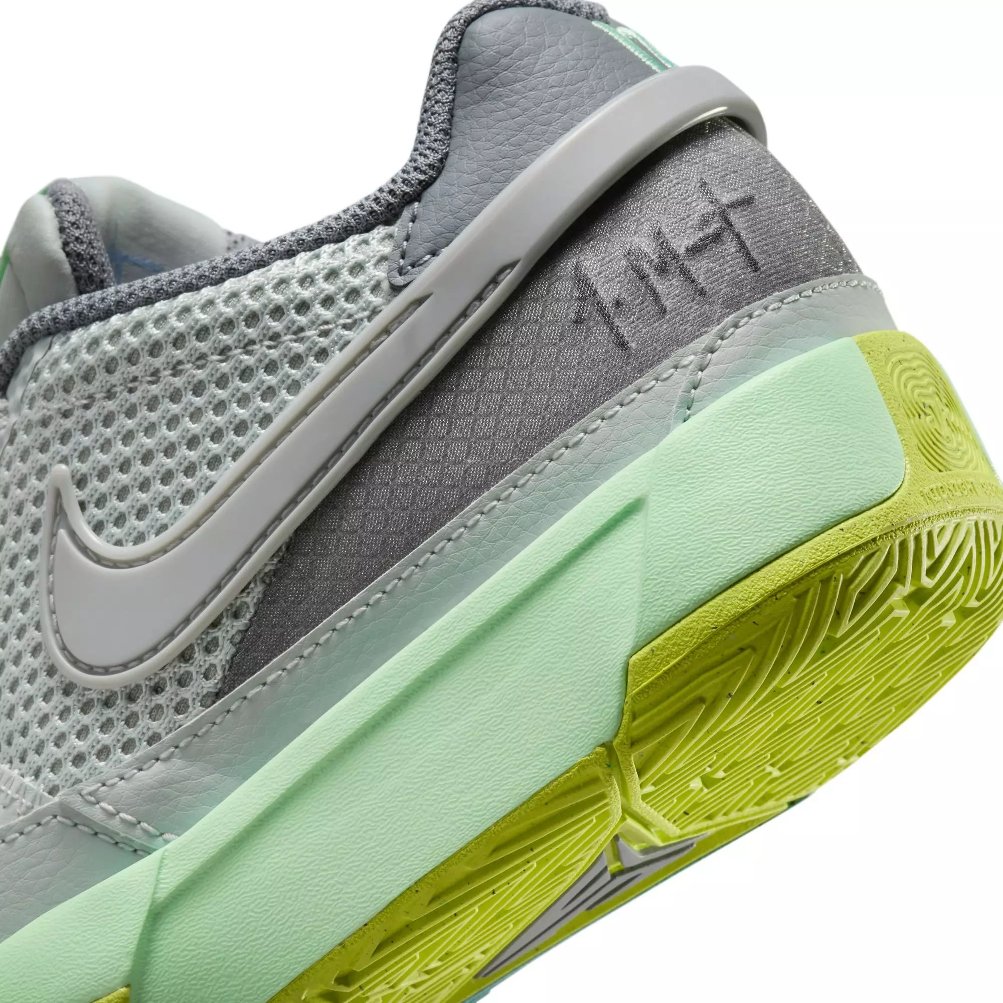 Nike Ja 1 "Granite" Grade School Kids' Basketball Shoe - GRANITE/CYBER/COOL GREY