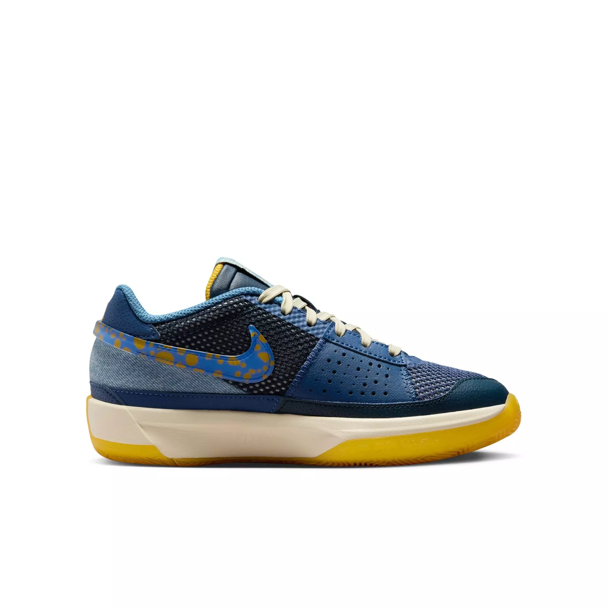 Nike Ja 1 "Culture of BB" Grade School Kids' Basketball Shoe - MYSTIC NAVY/HYPER ROYAL/UNIVERSITY GOLD