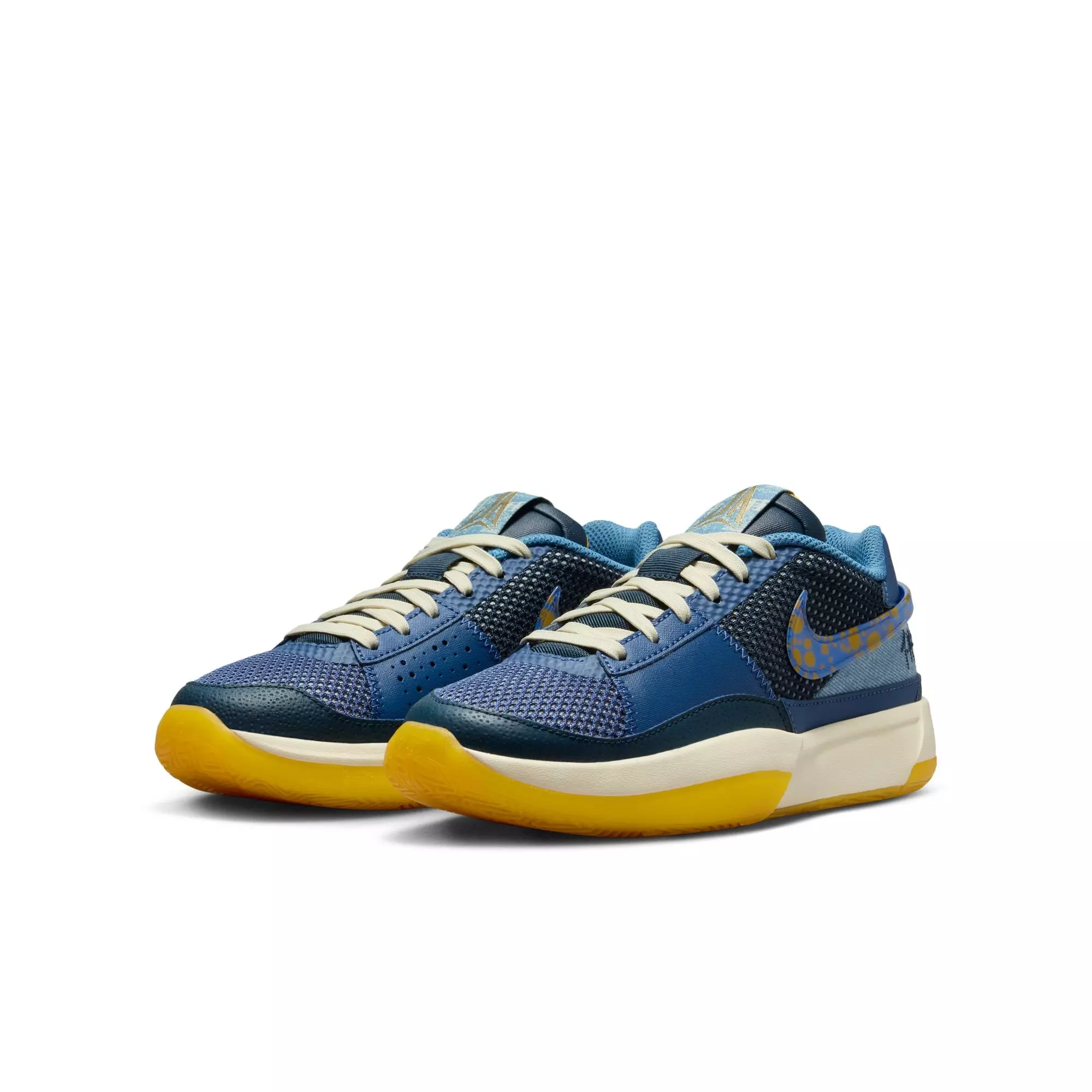 Nike Ja 1 "Culture of BB" Grade School Kids' Basketball Shoe - MYSTIC NAVY/HYPER ROYAL/UNIVERSITY GOLD