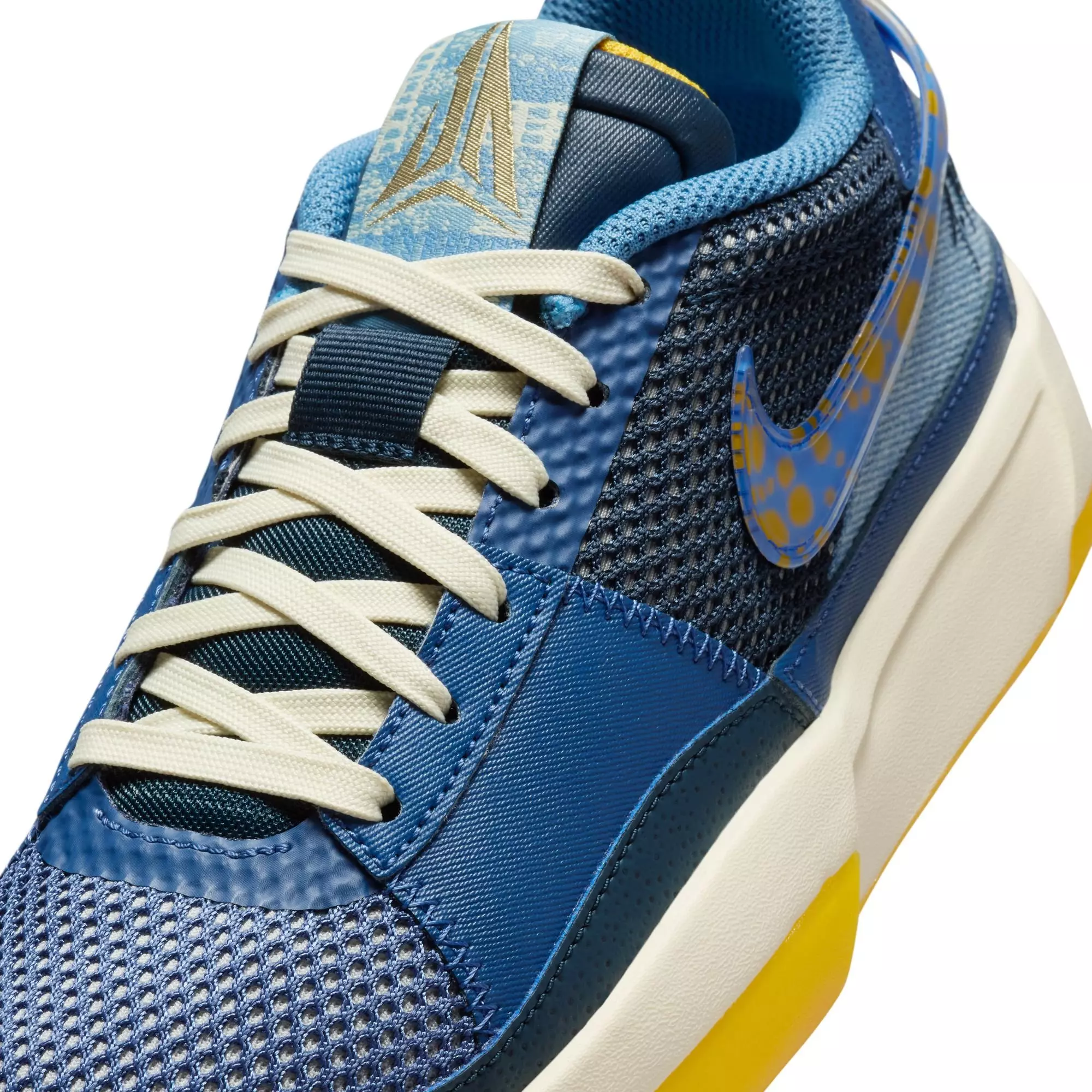 Nike Ja 1 "Culture of BB" Grade School Kids' Basketball Shoe - MYSTIC NAVY/HYPER ROYAL/UNIVERSITY GOLD