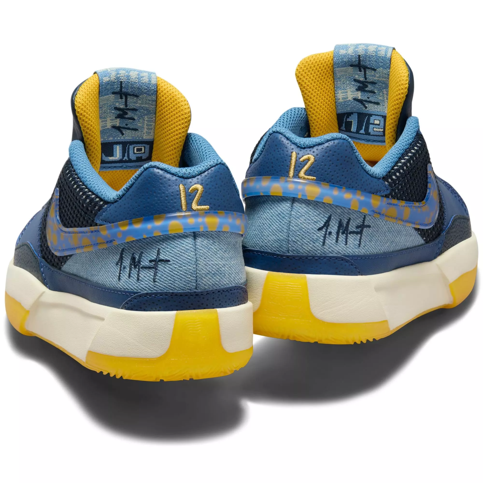 Nike Ja 1 "Culture of BB" Grade School Kids' Basketball Shoe - MYSTIC NAVY/HYPER ROYAL/UNIVERSITY GOLD