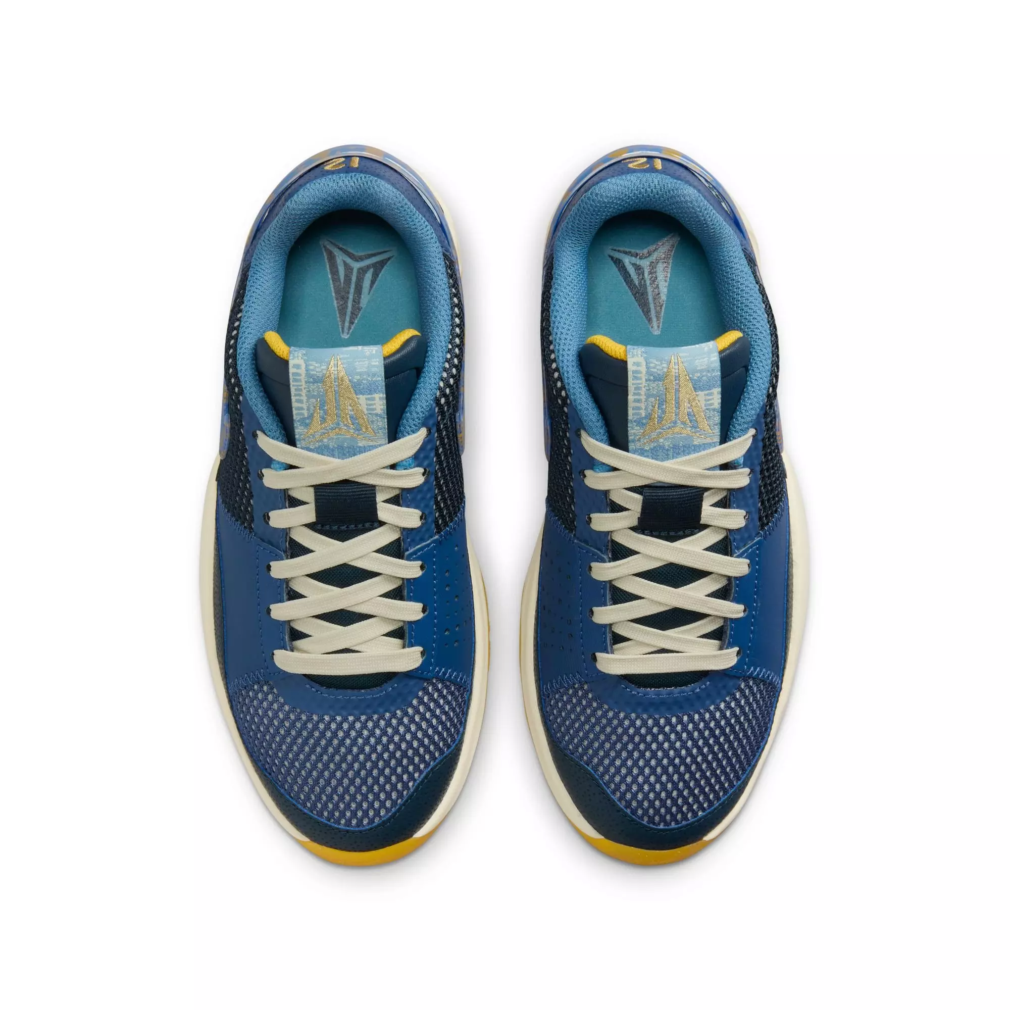 Nike Ja 1 "Culture of BB" Grade School Kids' Basketball Shoe - MYSTIC NAVY/HYPER ROYAL/UNIVERSITY GOLD