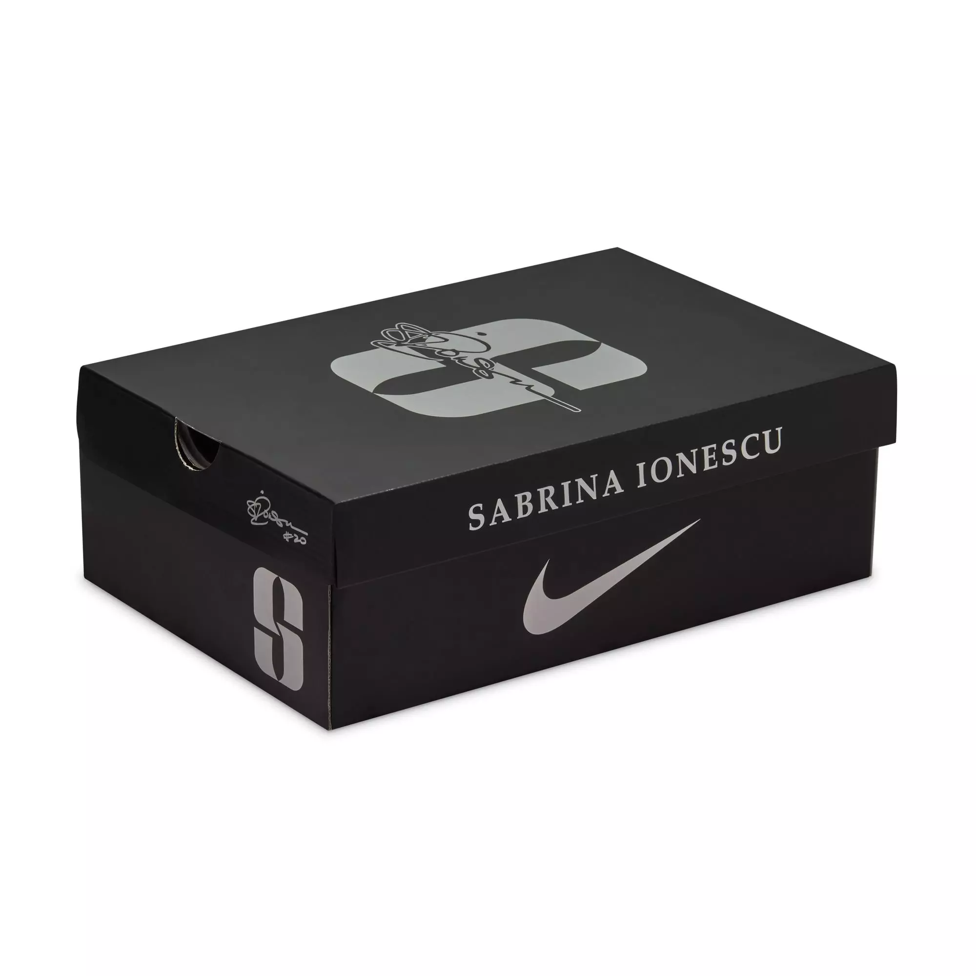 Nike Sabrina 2 "Mirrored" Grade School Kids' Basketball Shoe - BLACK/METALLIC SILVER/SMOKE GREY