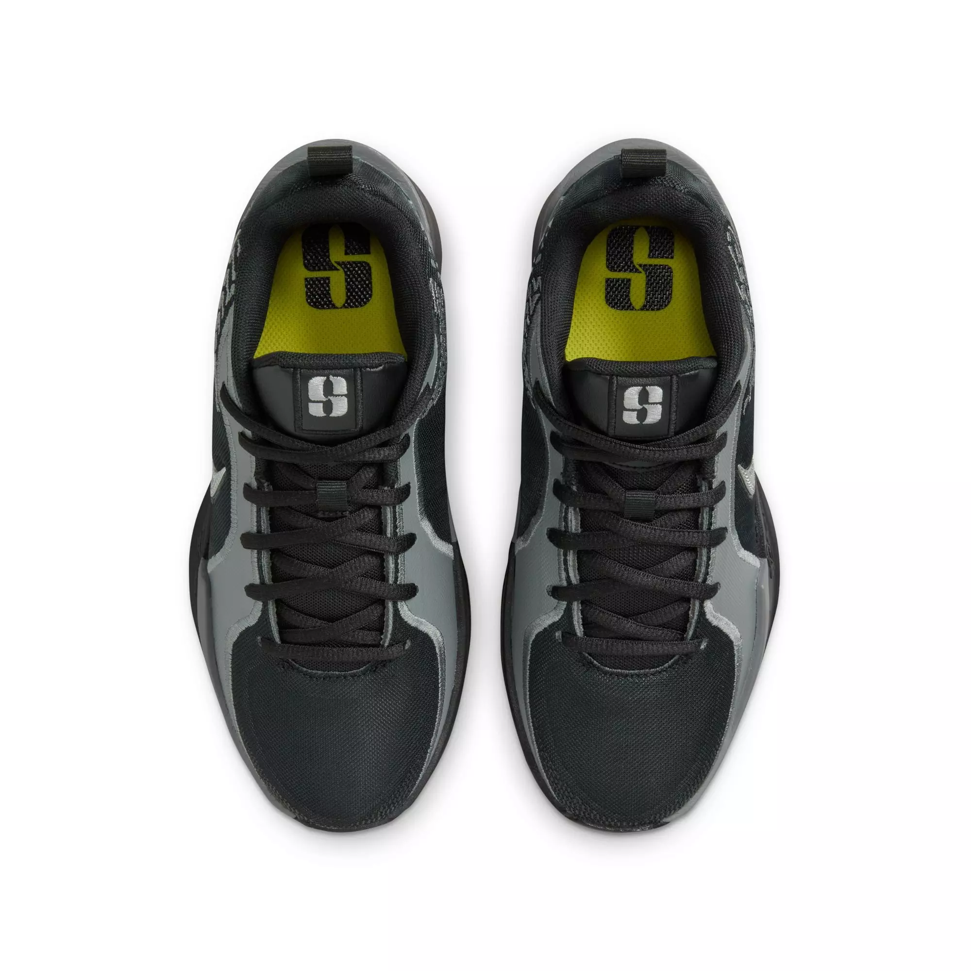 Nike Sabrina 2 "Mirrored" Grade School Kids' Basketball Shoe - BLACK/METALLIC SILVER/SMOKE GREY