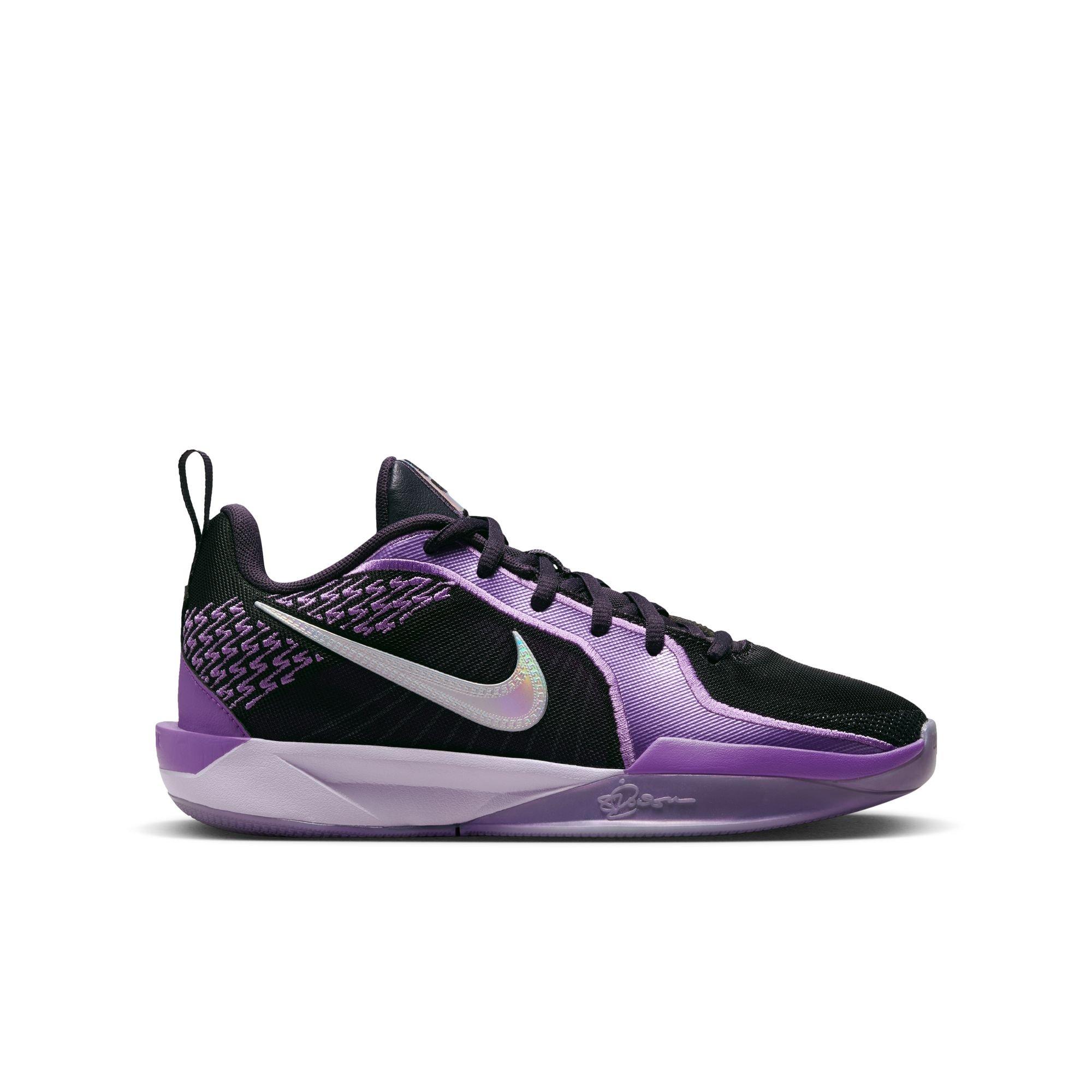 Nike Black & Purple Basketball Sneakers Amazon.com | Men main image 4