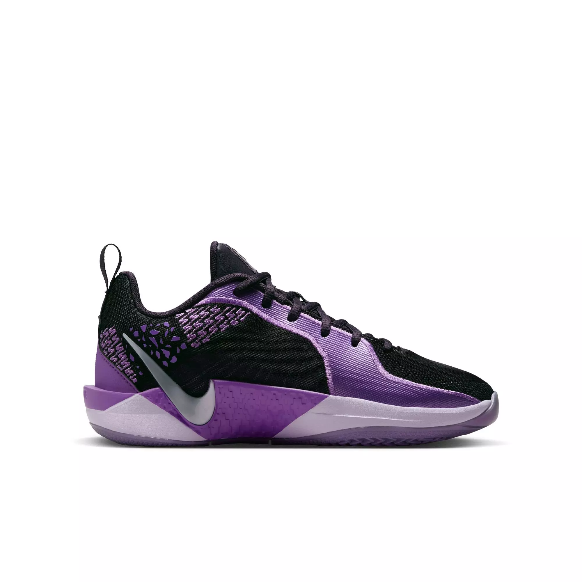 Nike Sabrina 2 "Court Vision" Grade School Kids' Basketball Shoe - CAVE PURPLE/WHITE/BLACK RASPBERRY