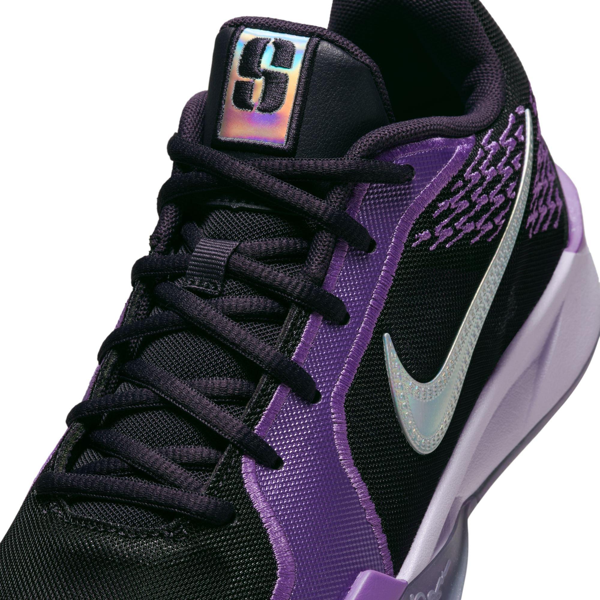 Nike Sabrina 2 "Court Vision" Grade School Kids' Basketball Shoe - CAVE PURPLE/WHITE/BLACK RASPBERRY Thumbnail View 4