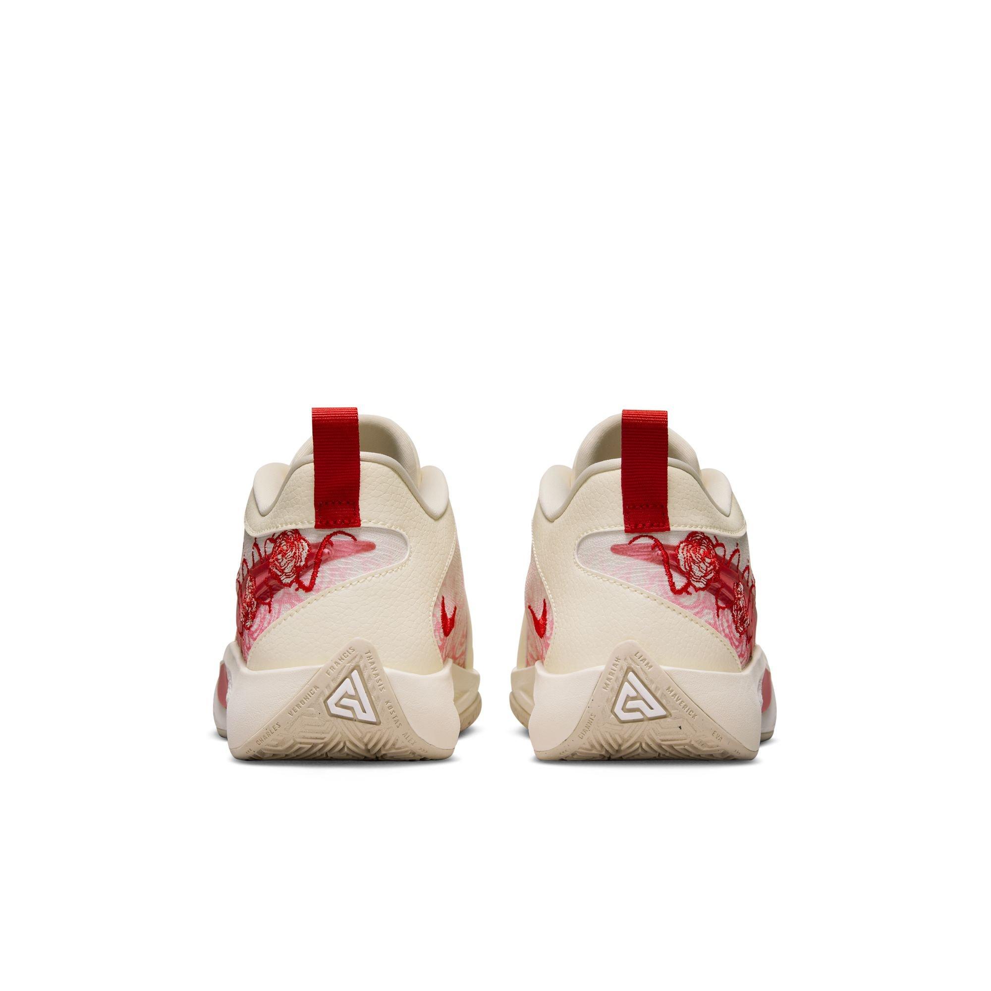 Nike Freak 6 "Roses" Grade School Kids' Basketball Shoe - COCONUT MILK/ASTER PINK Thumbnail View 10