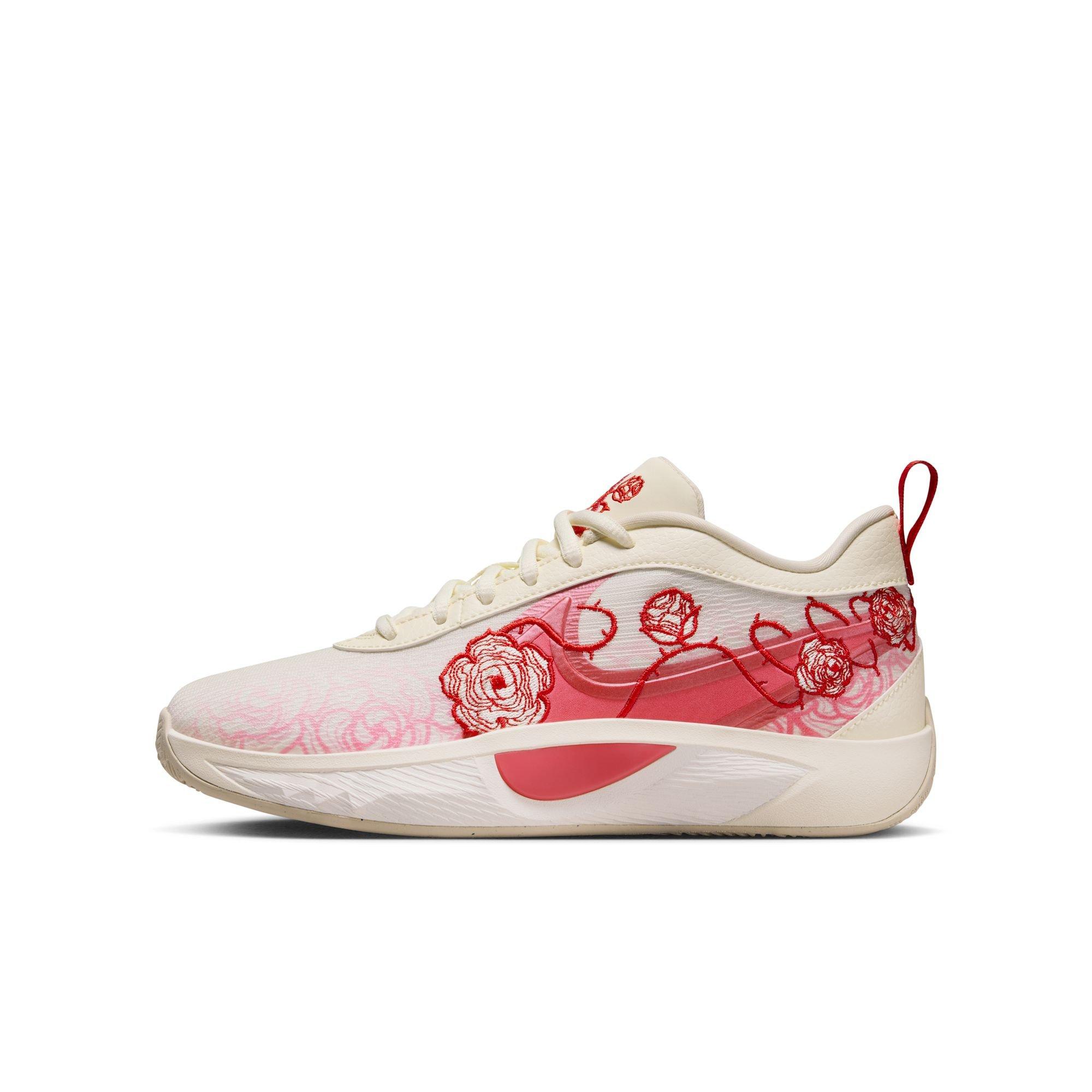 Nike Freak 6 "Roses" Grade School Kids' Basketball Shoe - COCONUT MILK/ASTER PINK Thumbnail View 8